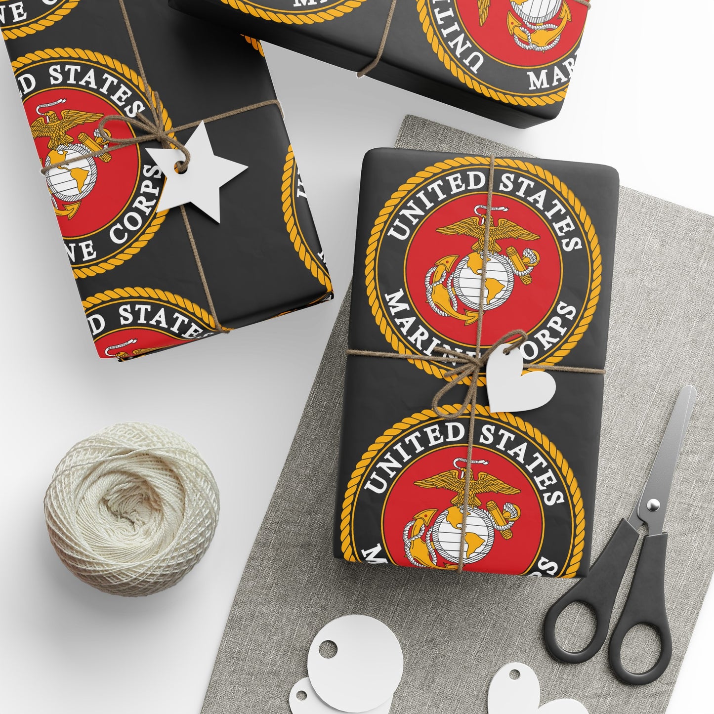 United States Marine Corp High Definition Birthday Gift Present Holiday Wrapping Paper Graduation America Military