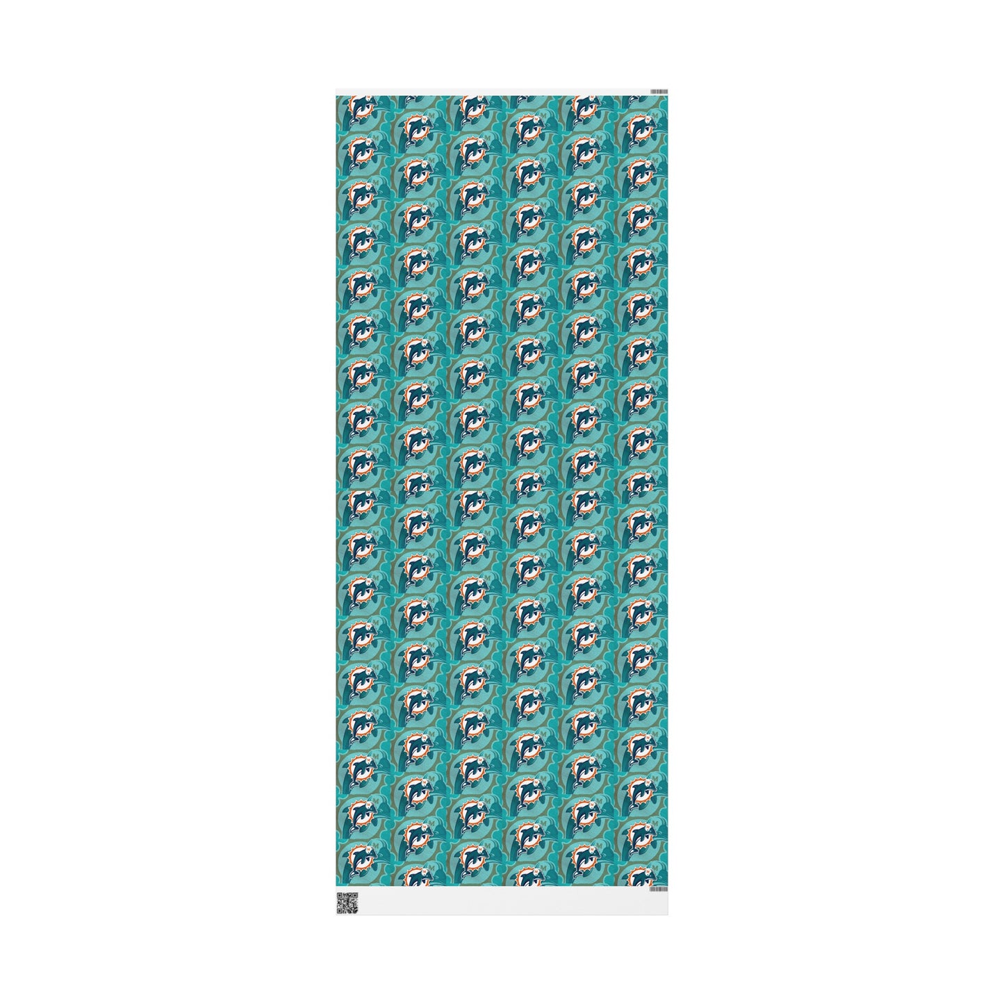 Miami Dolphins Logo NFL Football Birthday Gift Wrapping Paper Holiday