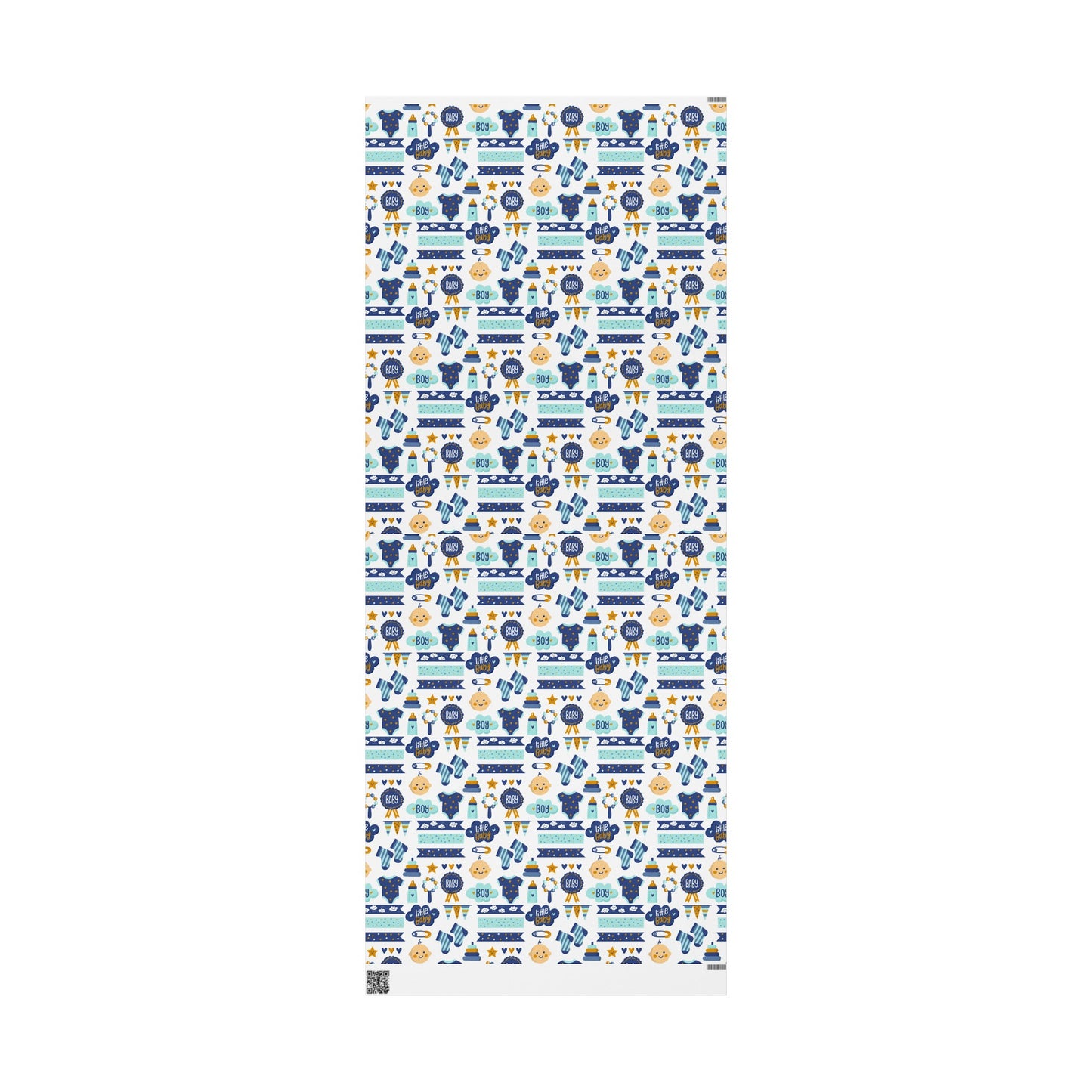 Baby Shower Boy Blue Toys Drawing Cartoon Present Birthday Gift Wrapping Papers