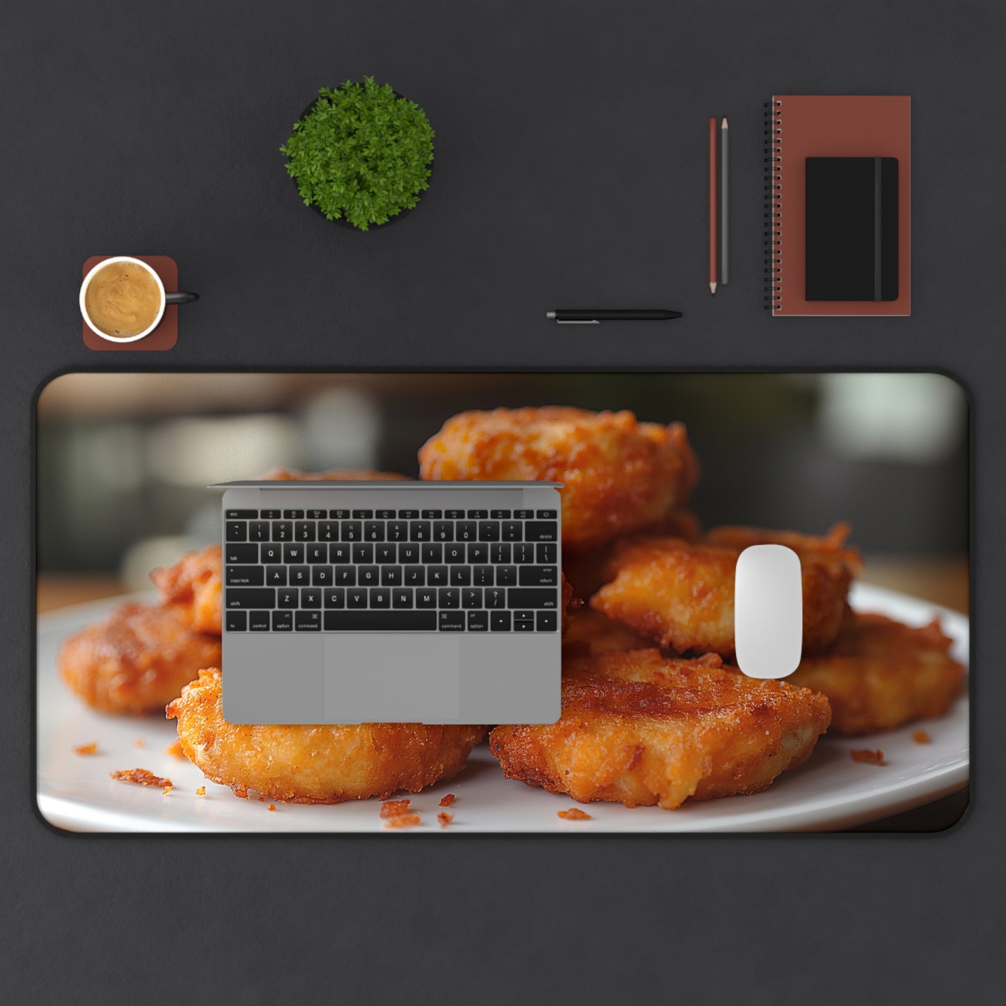 Chicken Nuggets Mc Realistic High Definition Desk Mat Mousepad Tenders