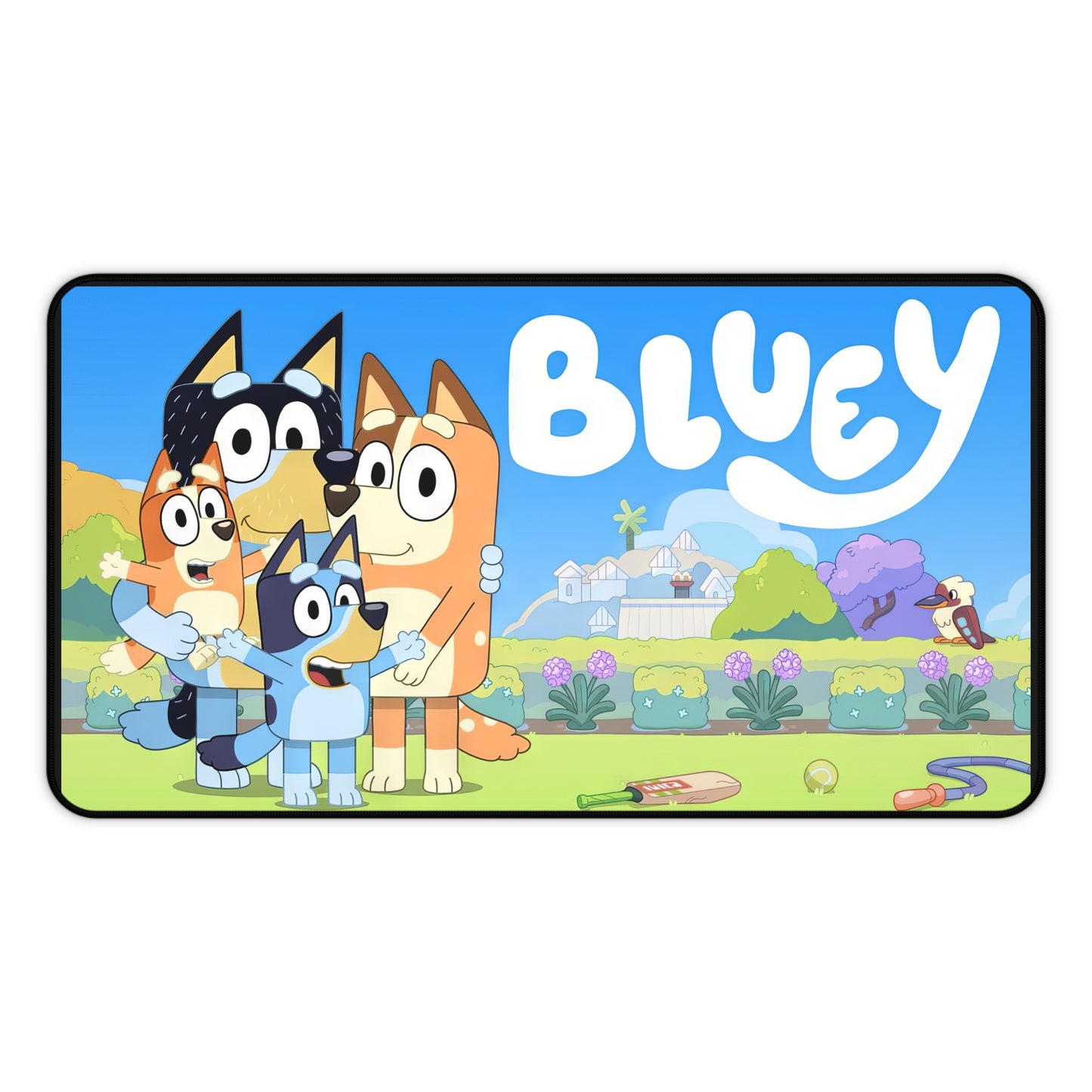 Bluey Cast Childrens Cartoon High Definition PC PS Video Game Desk Mat Mousepad