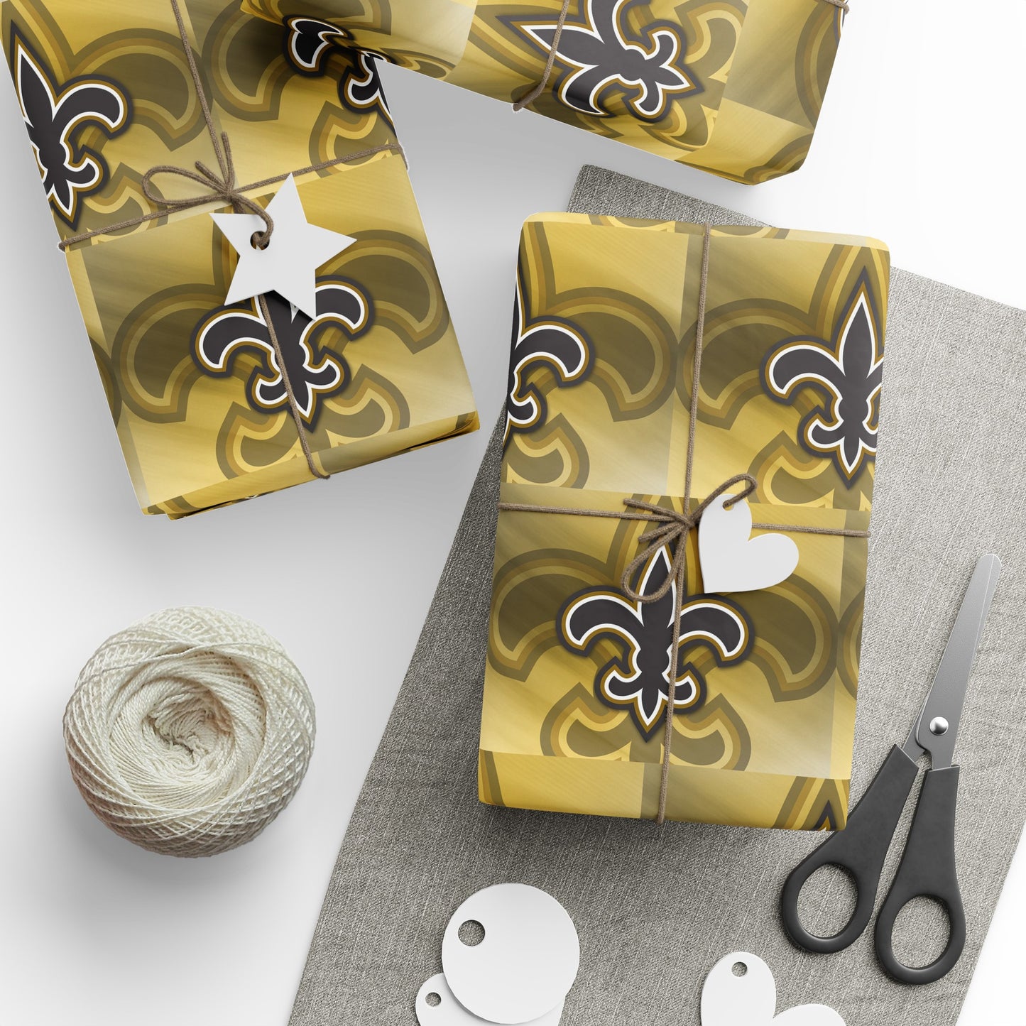 New Orleans Saints NFL Football Birthday Graduation Gift Wrapping Paper Holiday