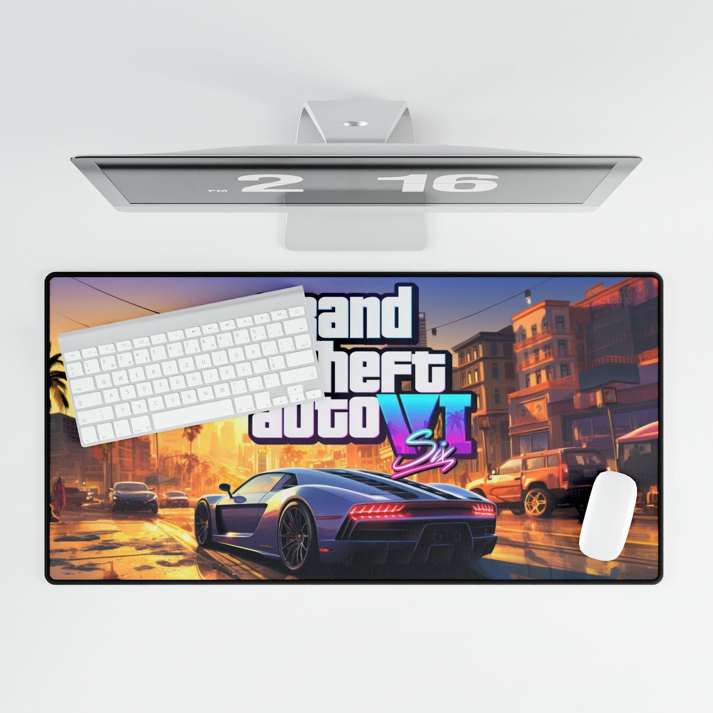 GTA 6 High Definition PC PS Video Game Desk Mat Mousepad VI