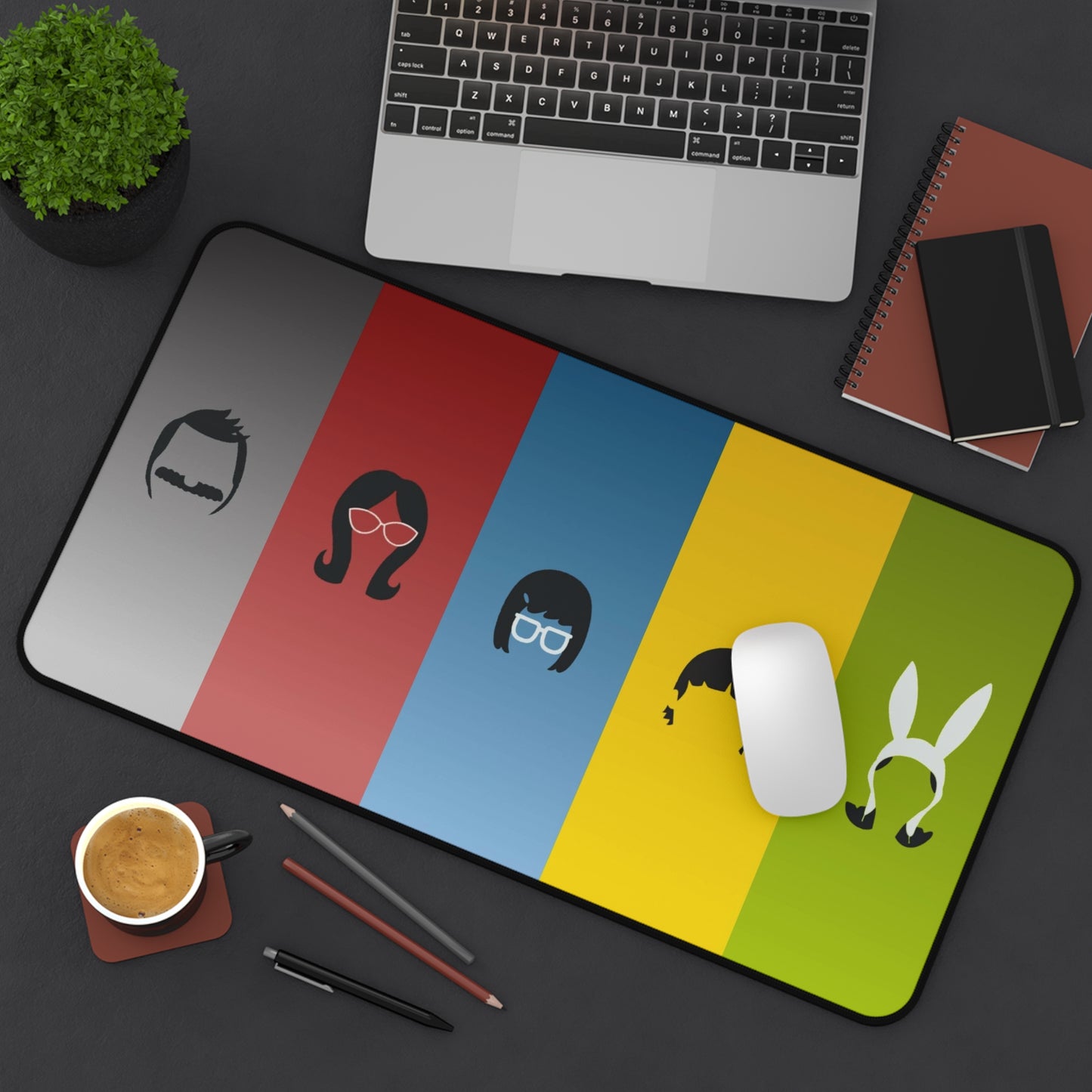 Bobs Burgers Cartoon PC PS High Definition Video Game Desk Mat Mousepad