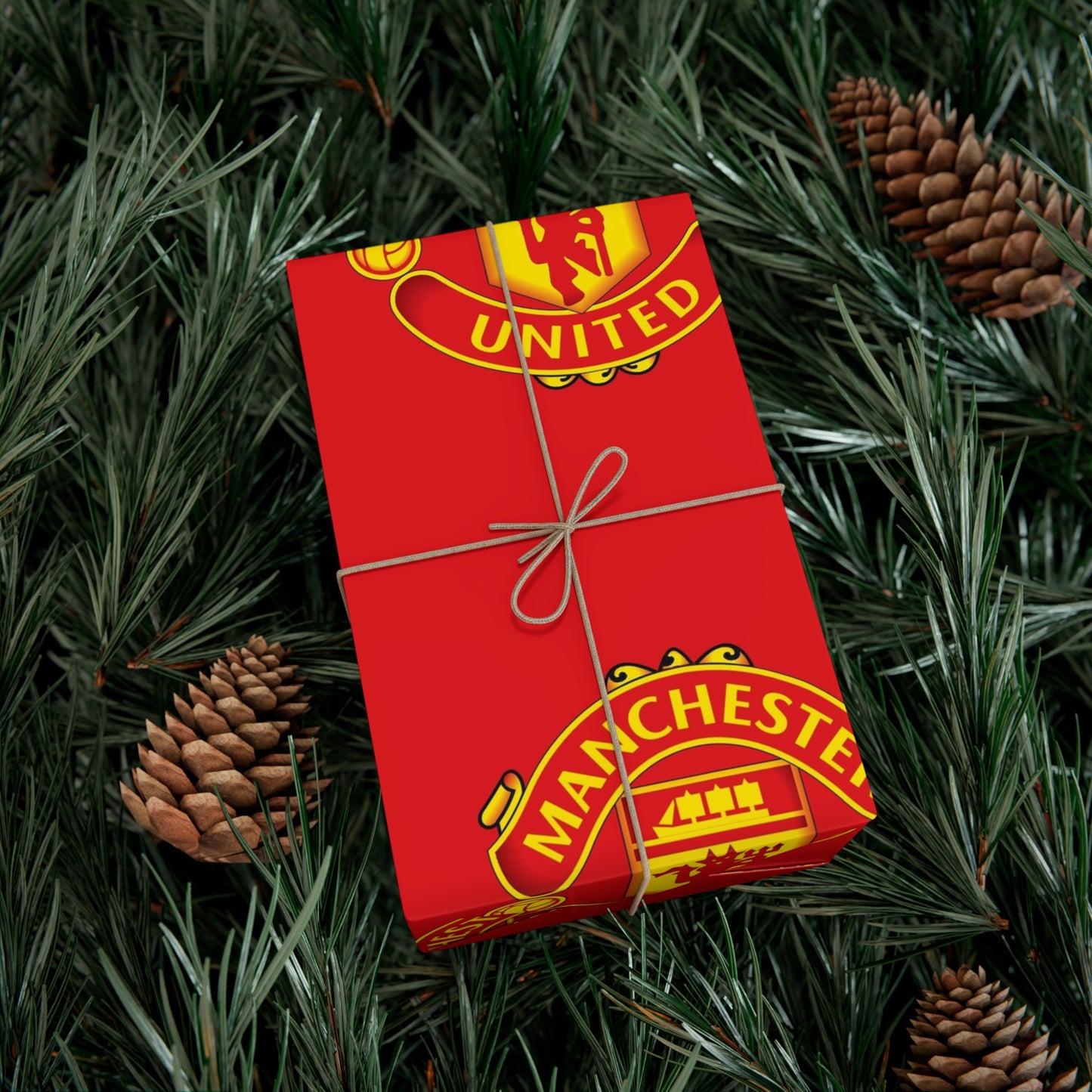 Manchester United Birthday Gift Wrapping Paper football soccer Holiday