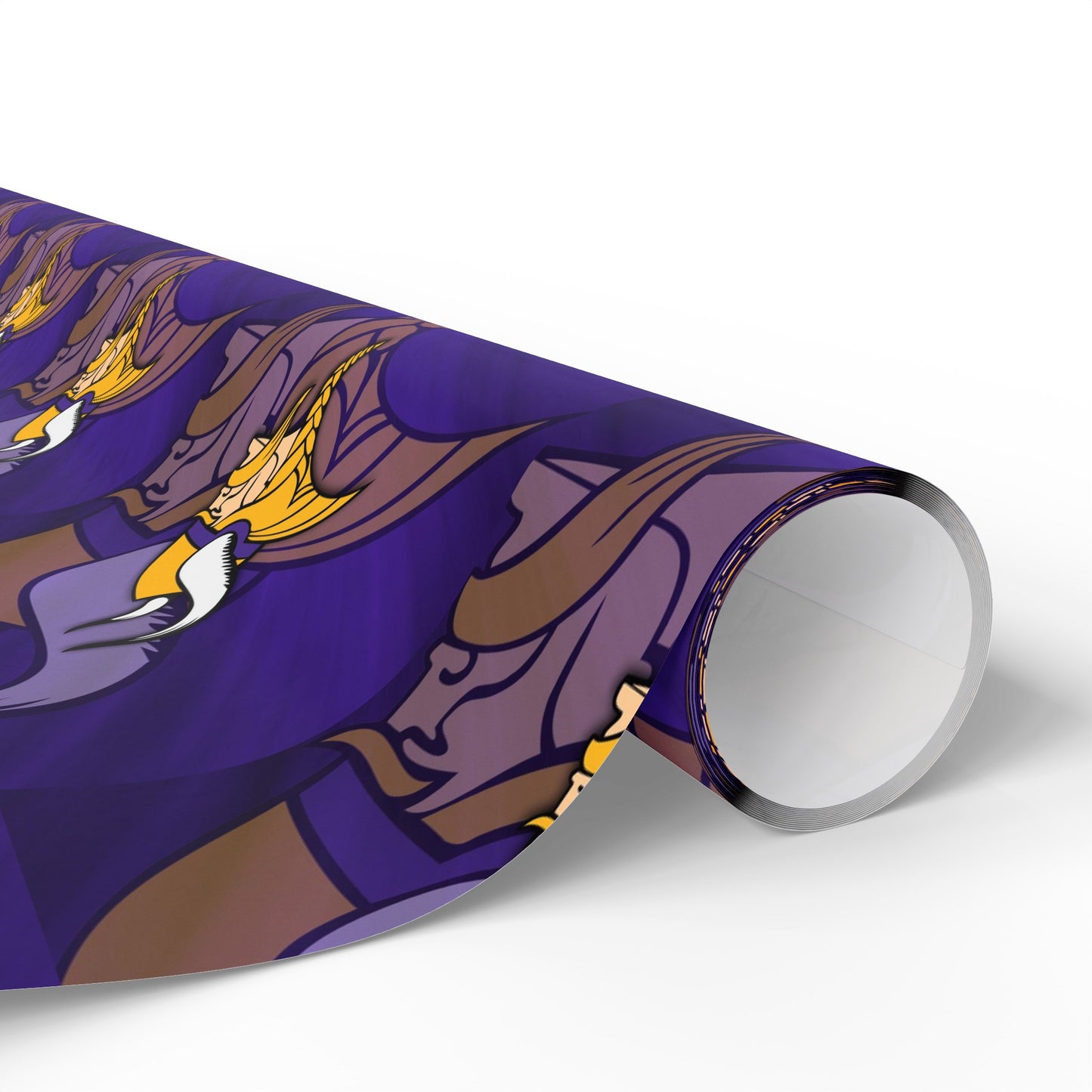 Minnesota Vikings Purple Skol Birthday Gift Wrapping Paper Holiday