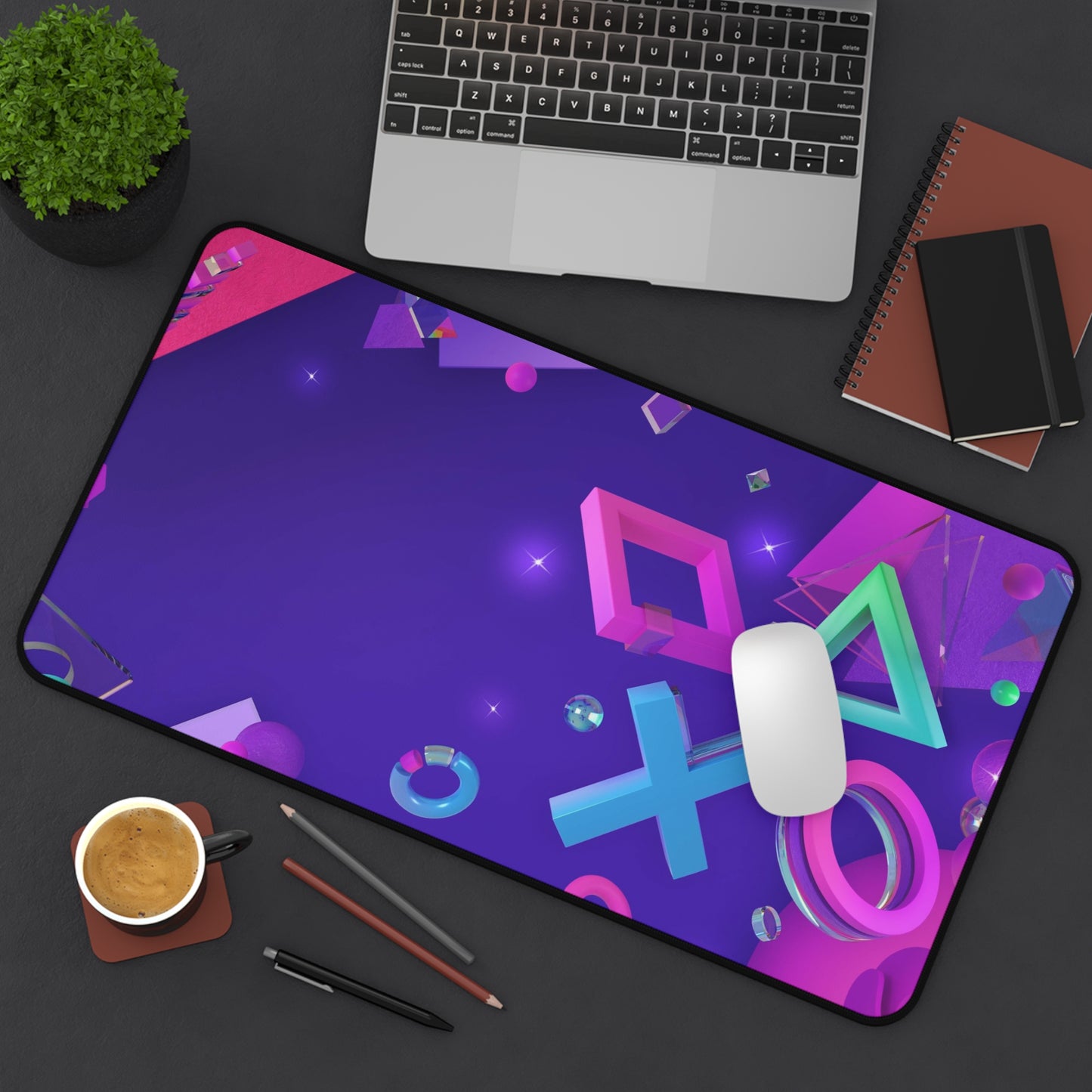 Playstation Purple High Definition Game Home Video Game PC PS Desk Mat Mousepad