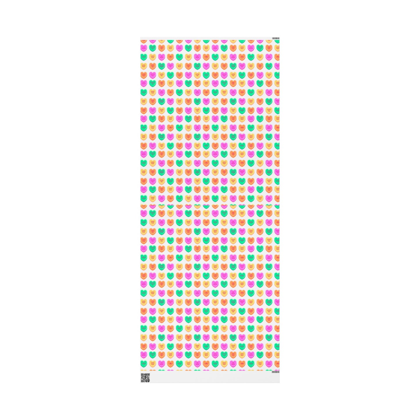 Conversation Hearts Colorful Valentine's Day Gift Present Wrapping Paper