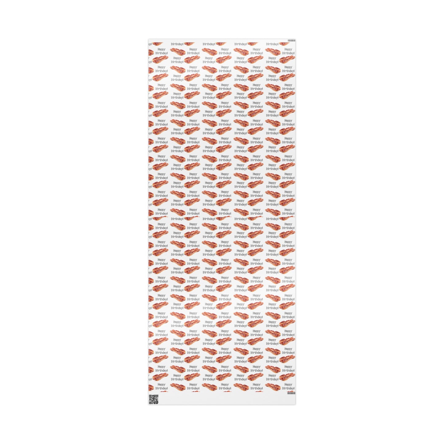 Real Bacon High Definition Happy Birthday Gift Present Holiday Wrapping Paper