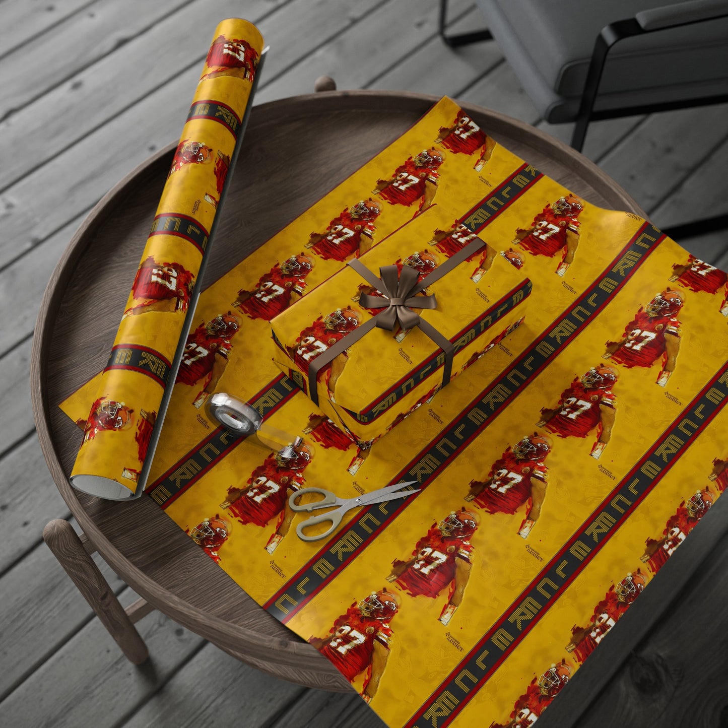 Travis Kelce Kansas City Chiefs Football Birthday Gift Wrapping Papers