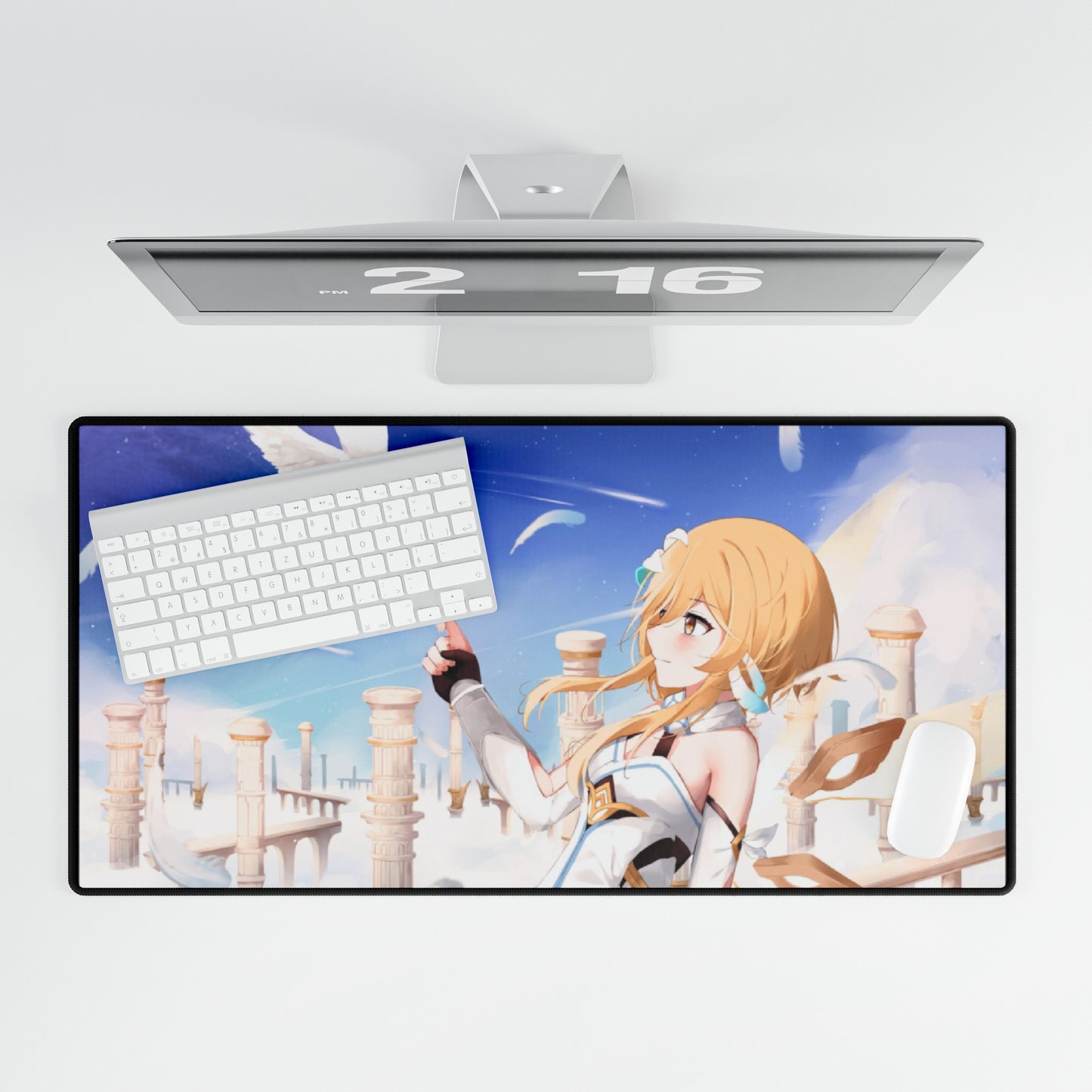 Genshin Impact Angel Furina Aether Paimon Neuvillette High Definition PC PS Video Game Desk Mat