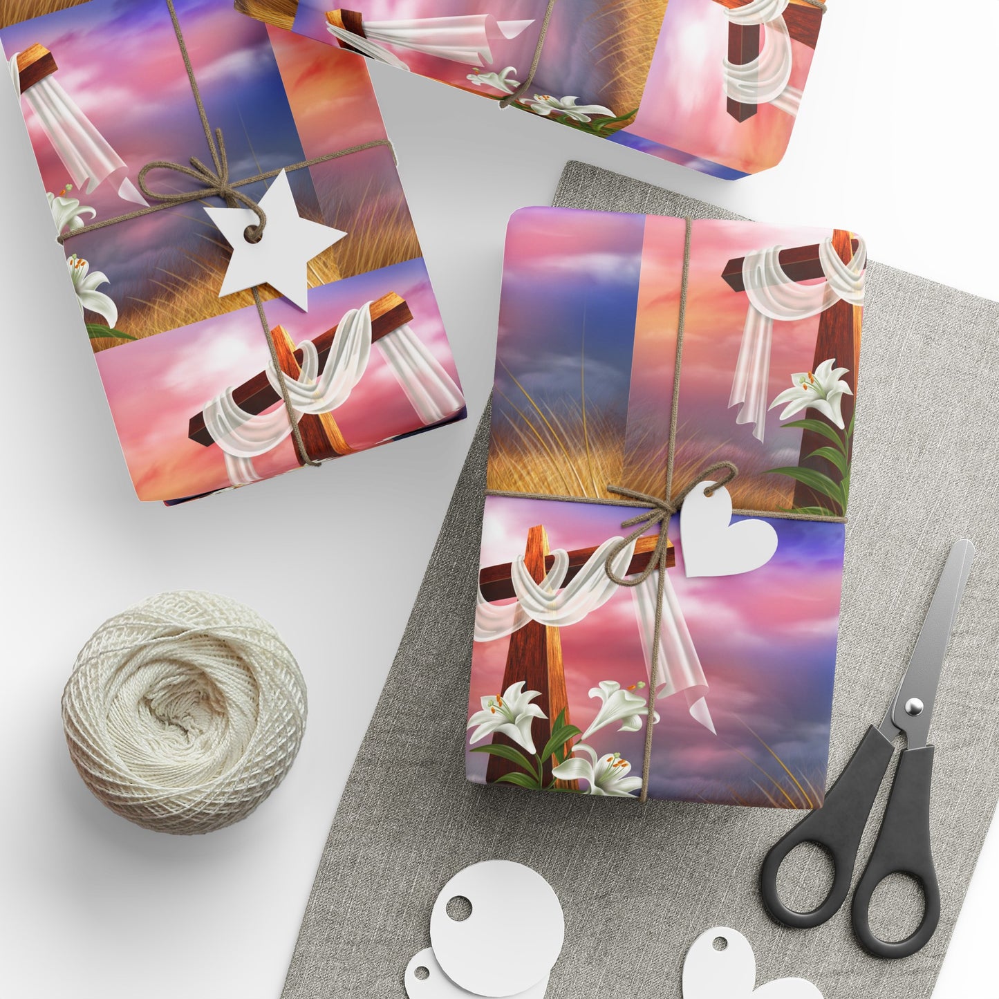 Cross Jesus God Confirmation Religious Birthday Gift Present Holiday Wrapping Paper