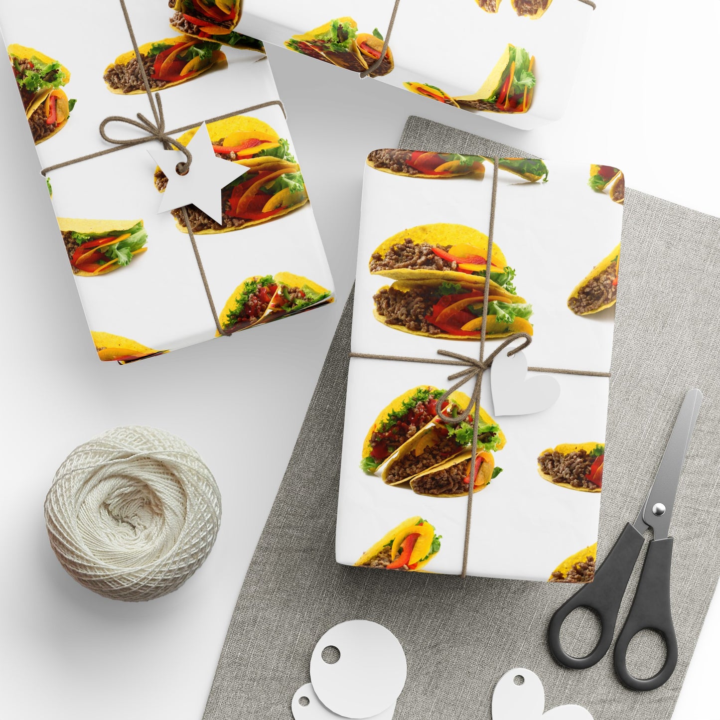 Hard Shell Tacos High Definition Happy Birthday Gift Present Holiday Wrapping Paper