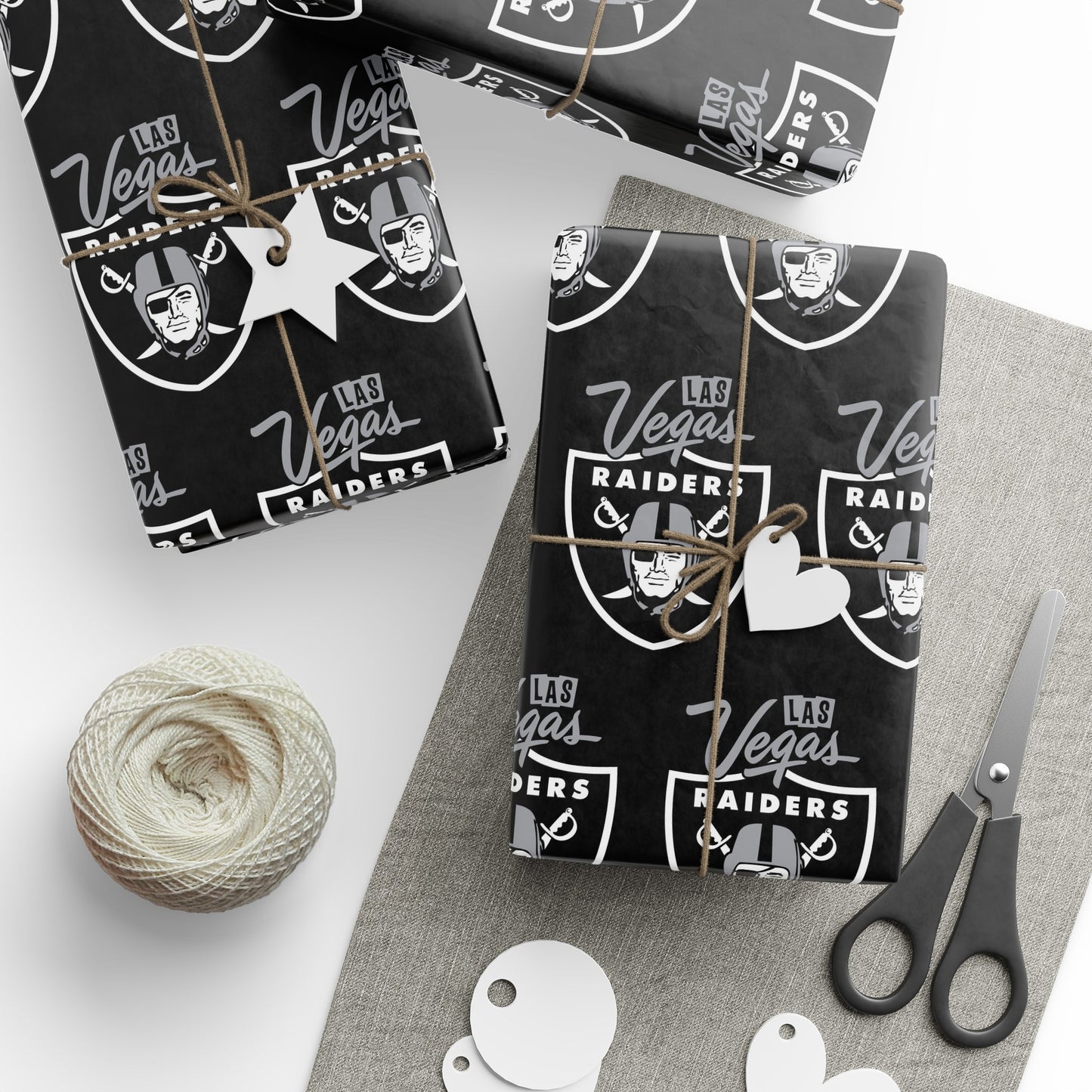 Las Vegas Raiders NFL Football Birthday Graduation Gift Wrapping Paper Holiday