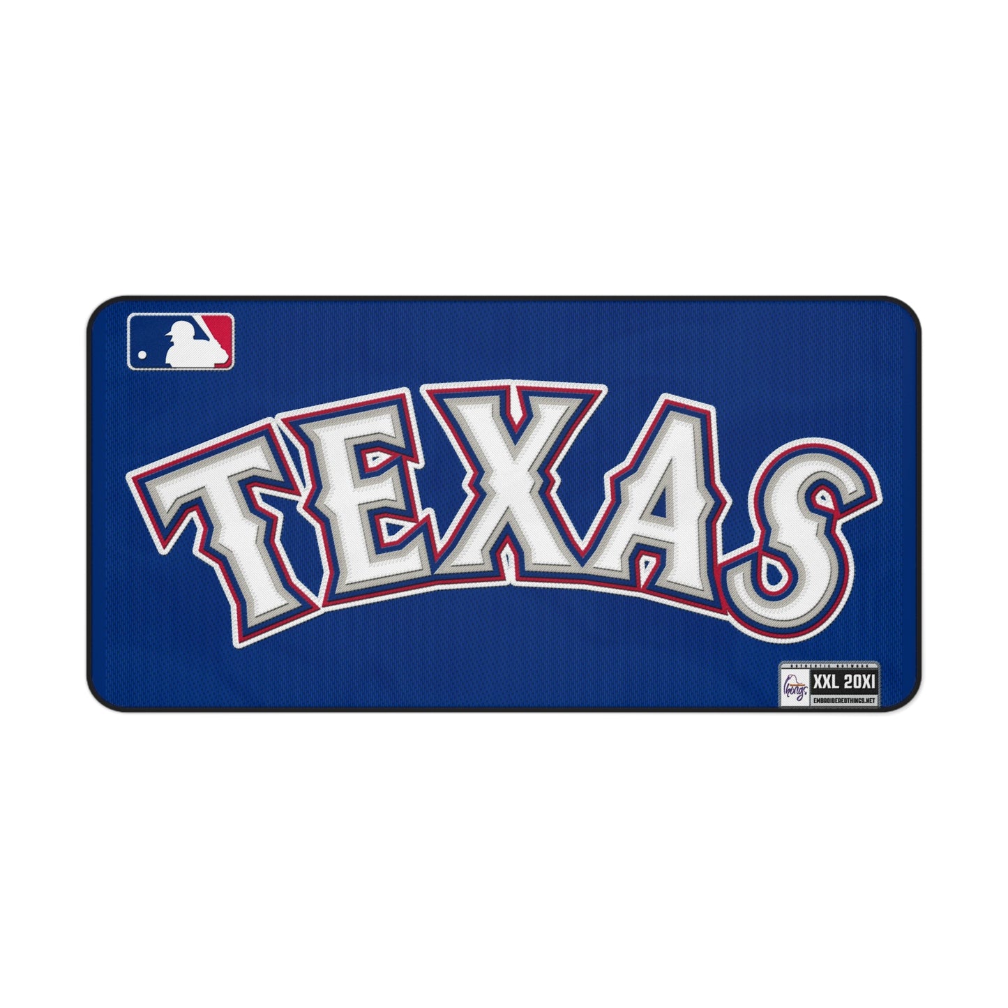 Texas Rangers Jersey look MLB Baseball High Definition PC Desk Mat Mousepad