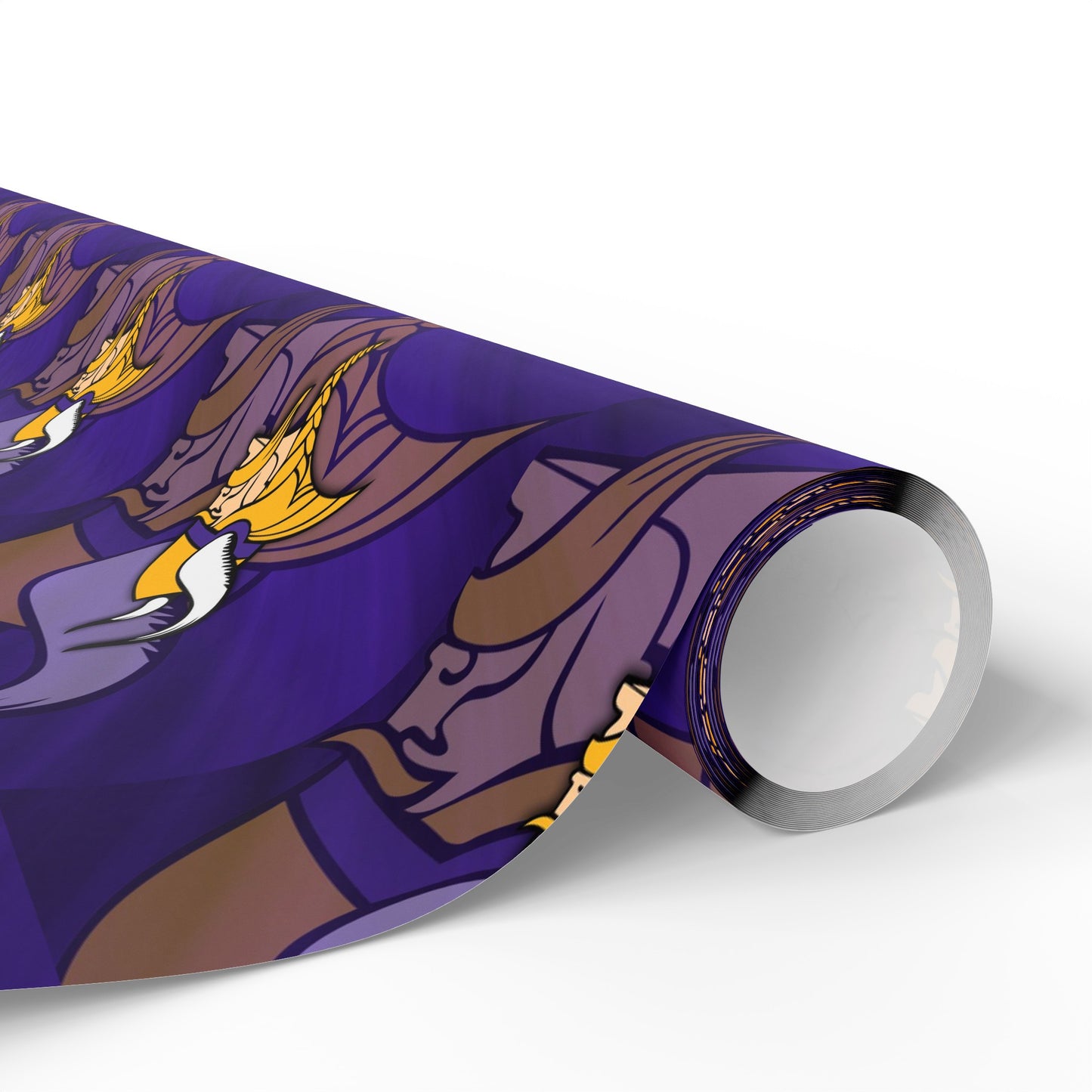 Minnesota Vikings Purple Skol Birthday Gift Wrapping Paper Holiday