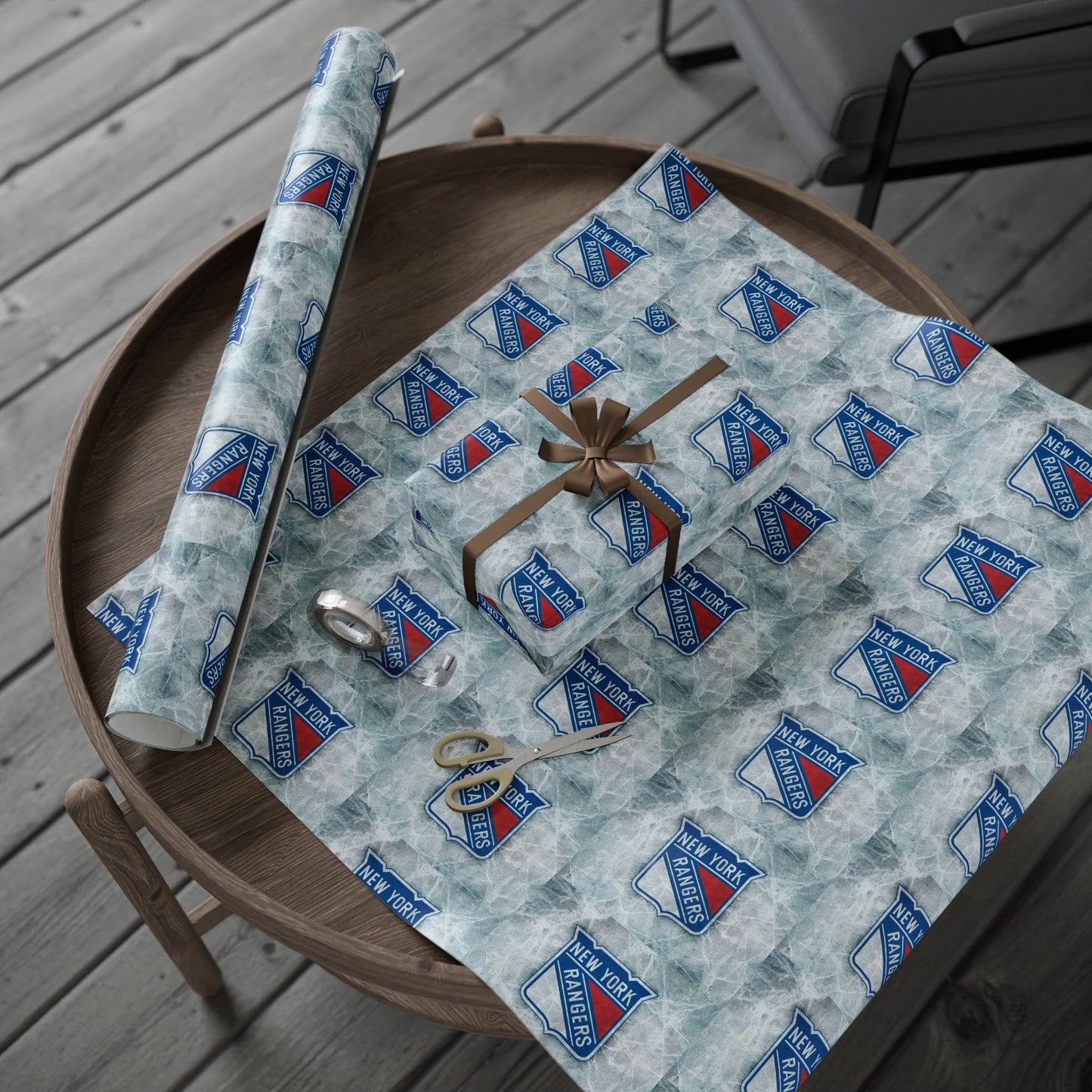 New York Rangers NHL Hockey Birthday Gift Wrapping Papers Holiday Sports