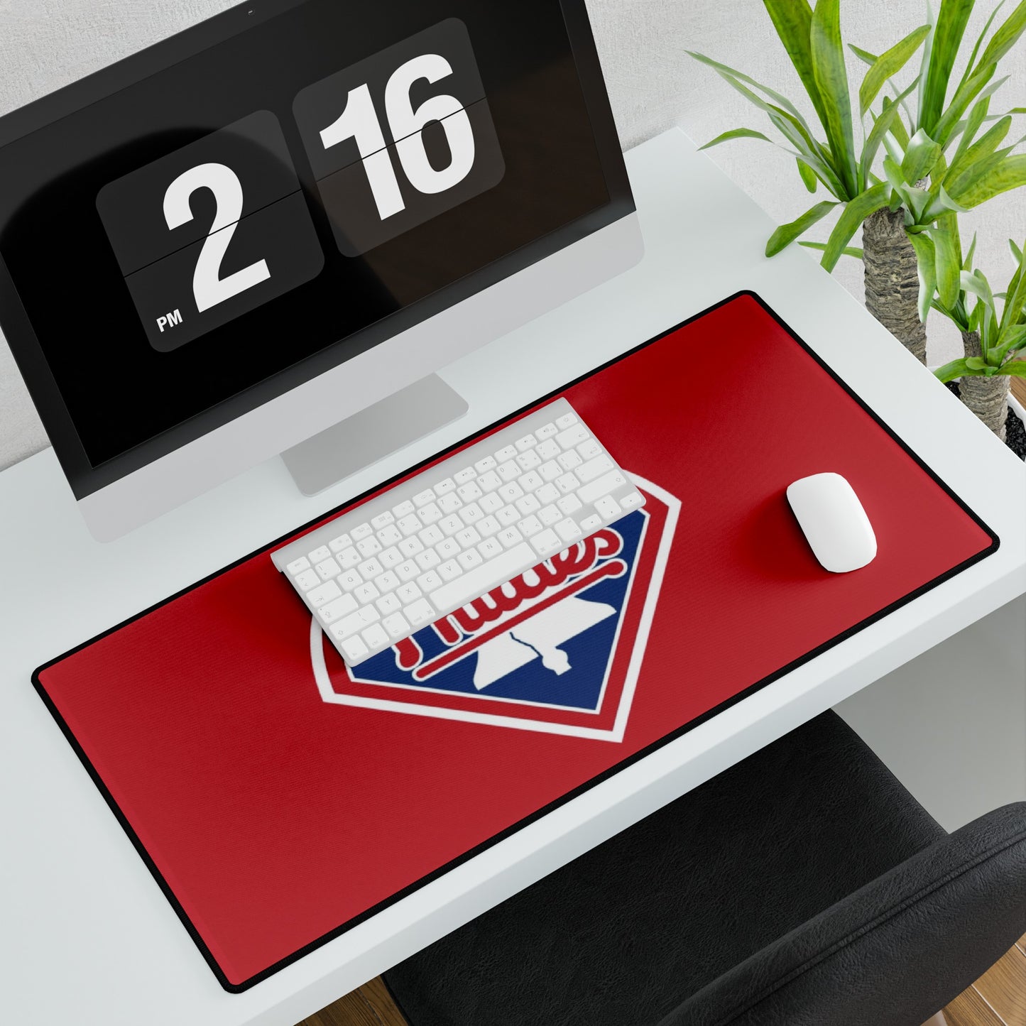 Philadelphia Phillies Logo MLB Baseball High Definition Print Desk Mat Mousepad