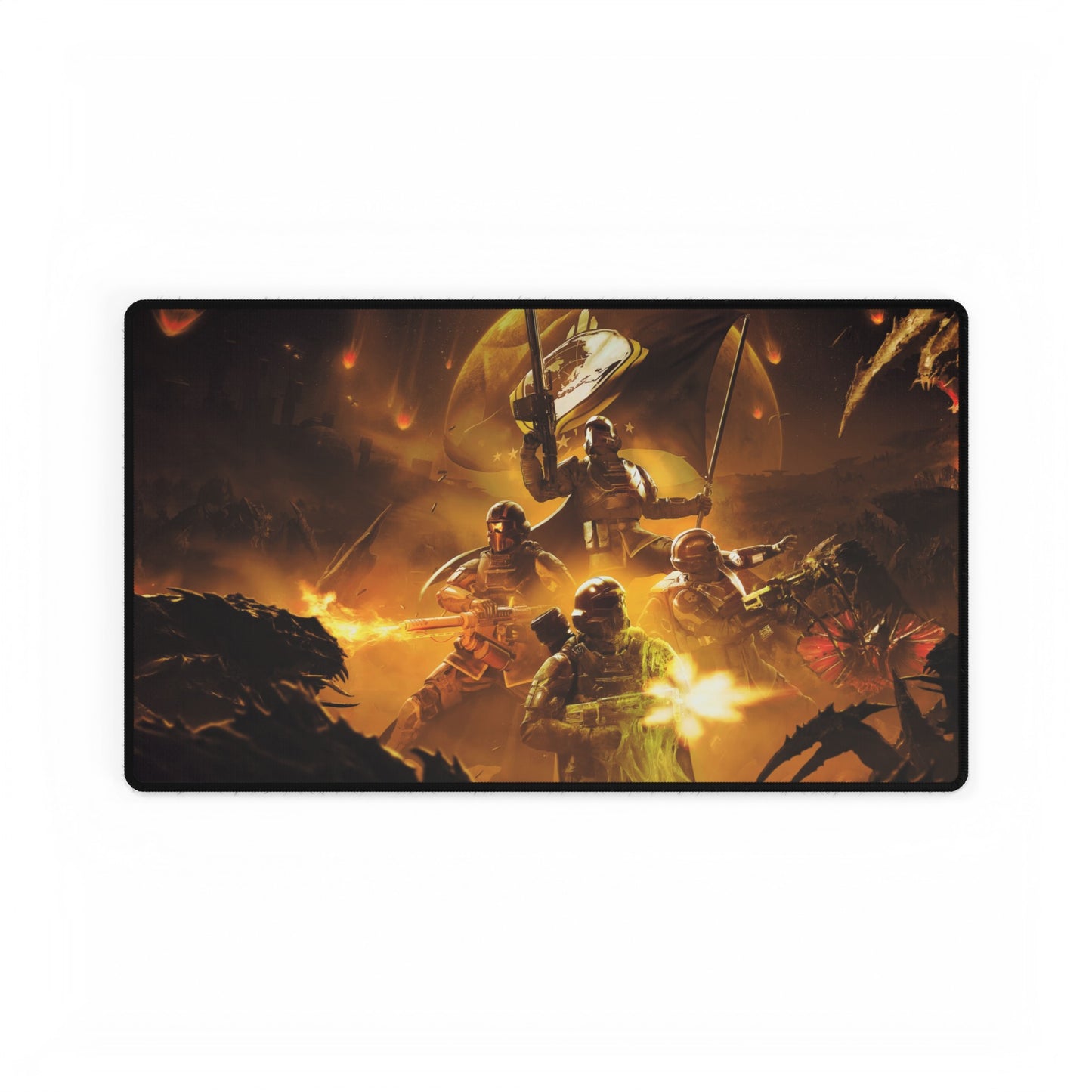 Helldivers 2 High Definition Online PC PS Large Video Game Desk Mat Mousepad pokemon