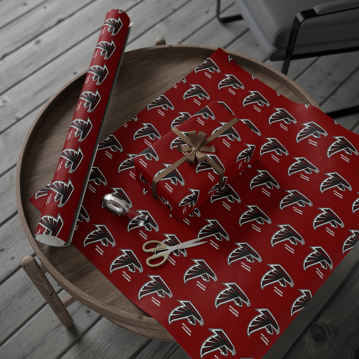 Atlanta Falcons NFL Football Birthday Graduation Gift Wrapping Paper Holiday