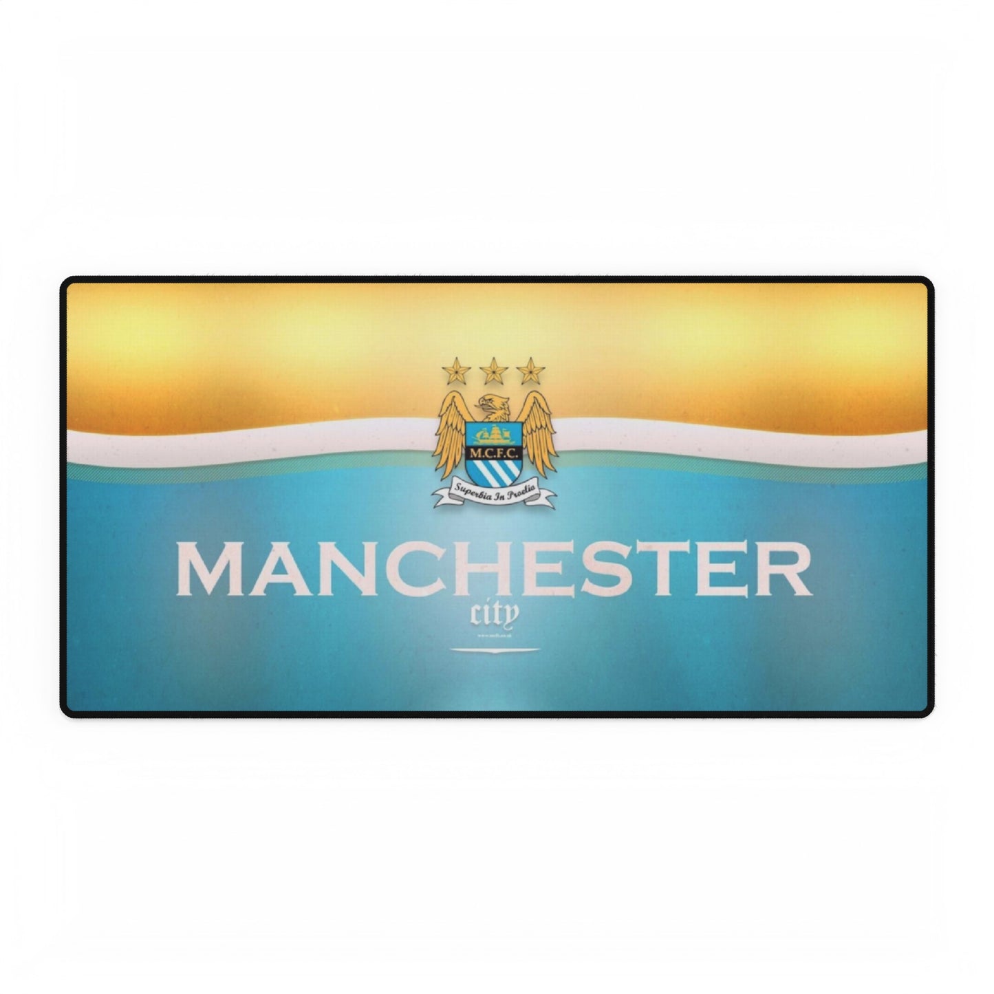 Manchester City Premier League Soccer Futbol High Definition Desk Mat Mousepad