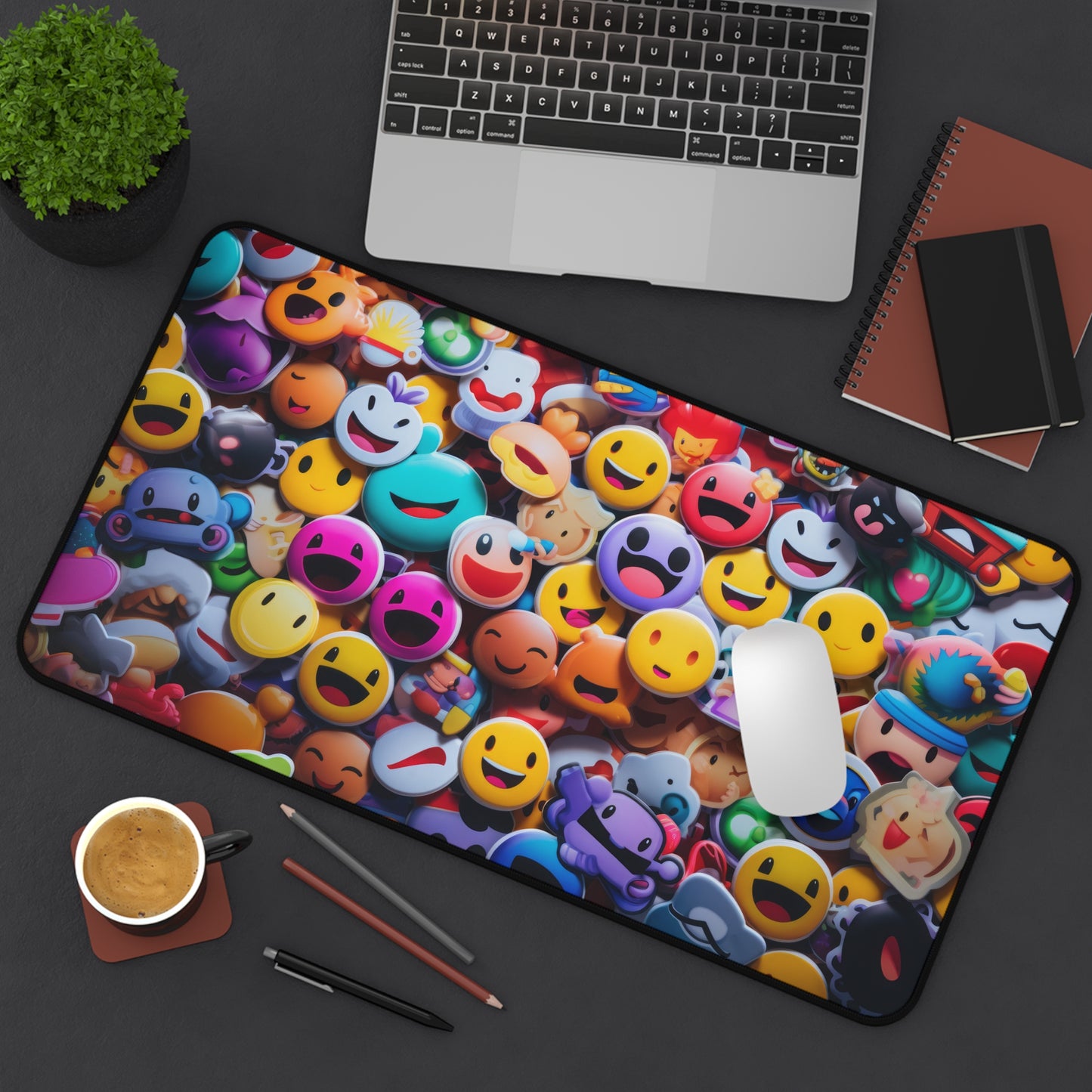 Funny Emoji Faces High Definition Game Home Video Game PC PS Desk Mat Mousepad