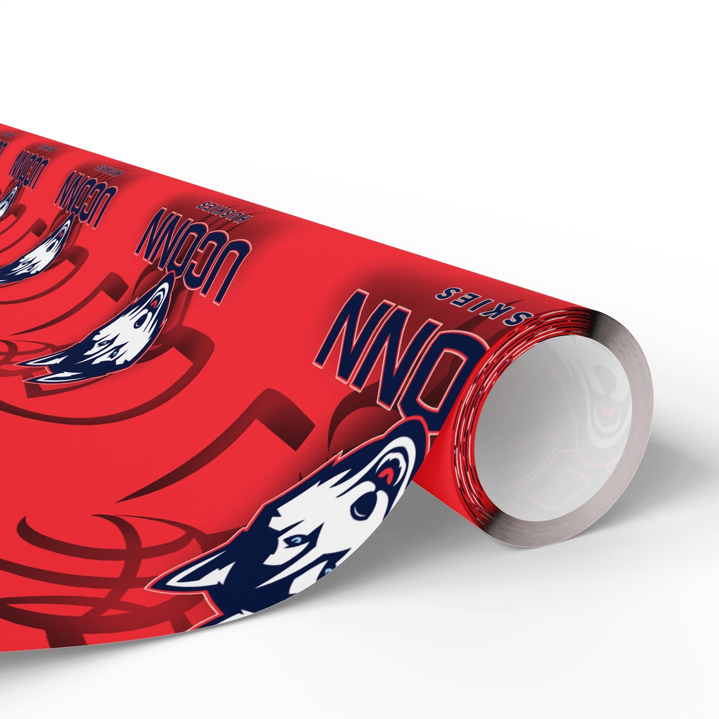 UCONN Basketball Huskies Red March Birthday Gift Wrapping Paper Holiday