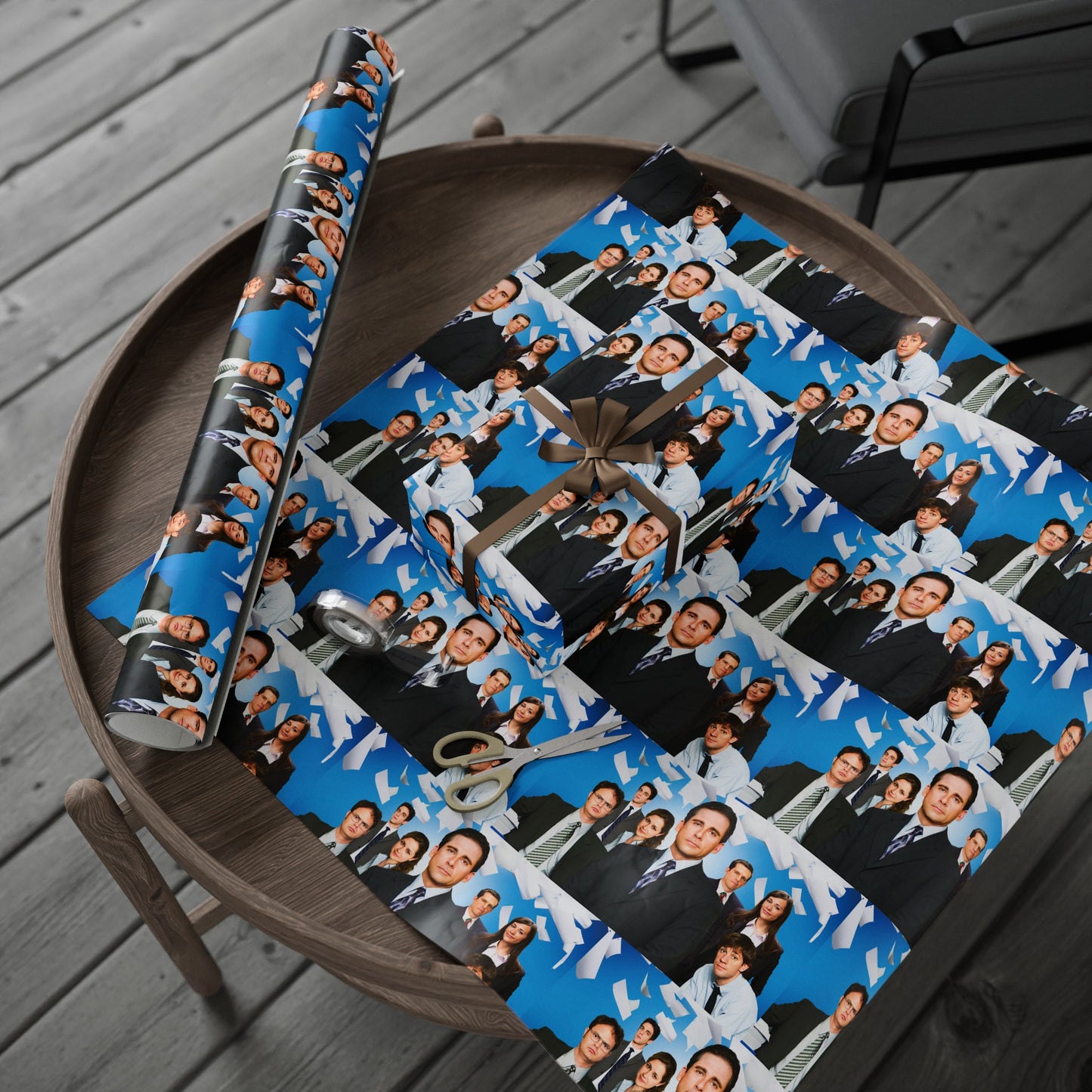 The Office cast TV Show Birthday Gift Wrapping Paper Holiday