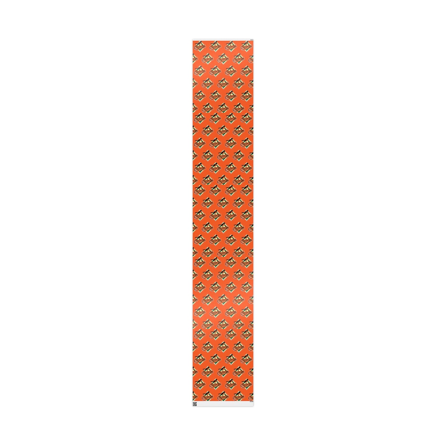 Baltimore Orioles orange Baseball MLB Birthday Gift Wrapping Paper Holiday