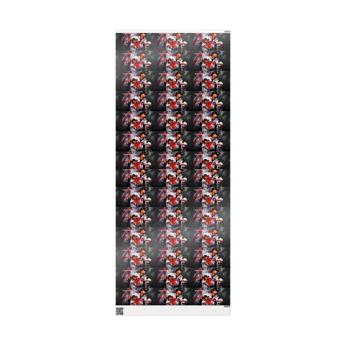 Ronald Acuna Jr Braves Baseball MLB Birthday Gift Wrapping Paper Holiday