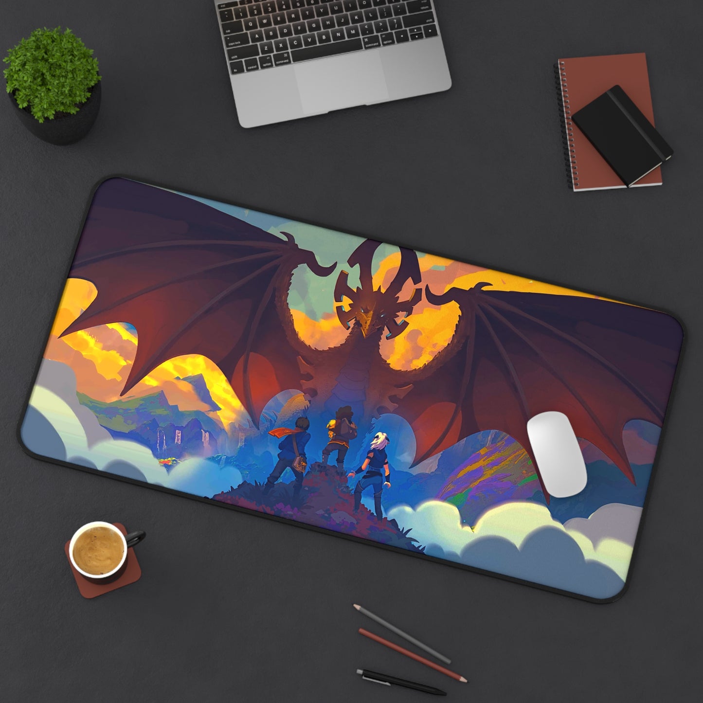 Dragon Prince cartoon PC PS High Definition Video Game Desk Mat Mousepad