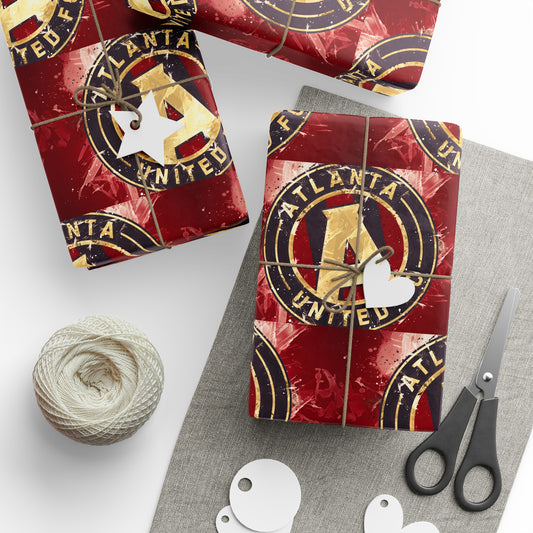 Atlanta United FC MLS Birthday Gift Wrapping Paper Soccer Holiday