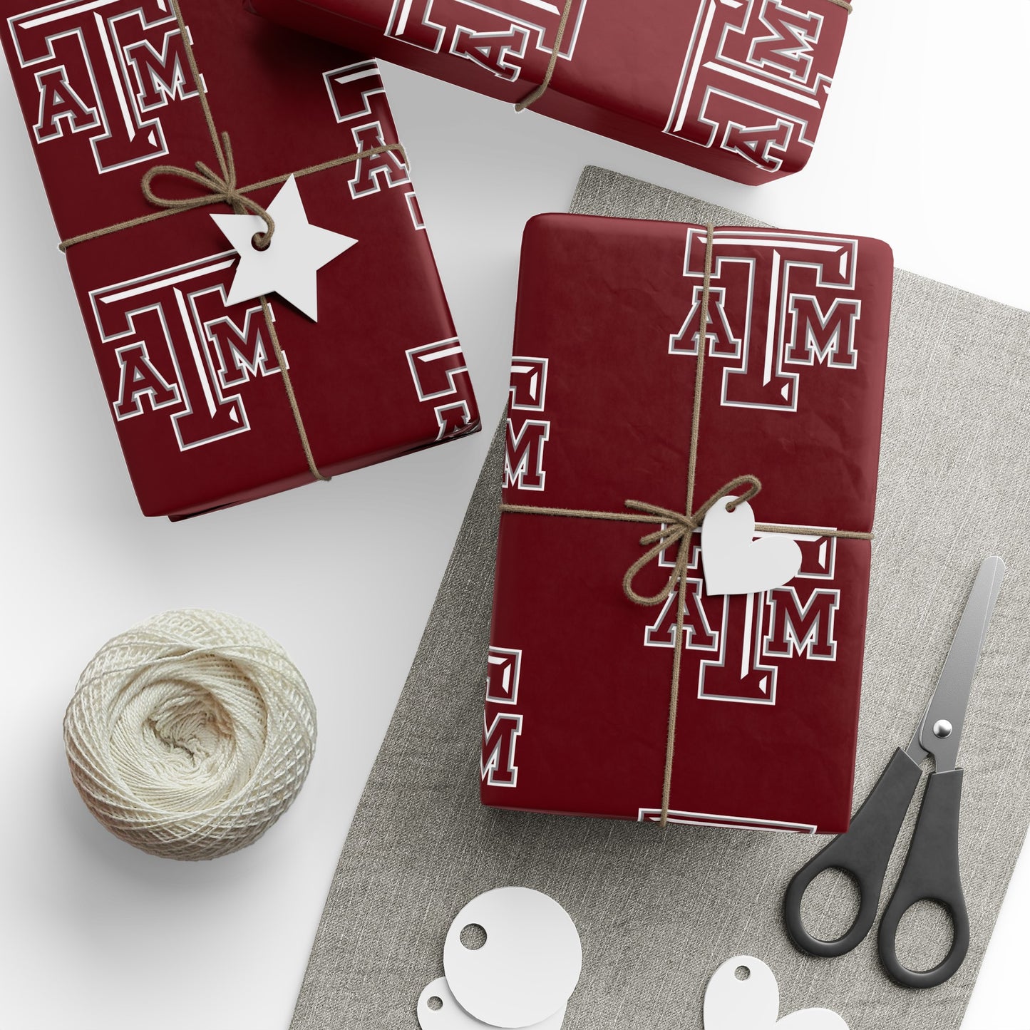 Texas A&M Aggies NCAA College Graduation Alumni Birthday Gift Wrapping Paper Holiday