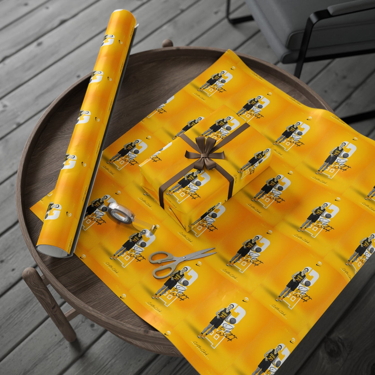 Caitlin Clark Iowa Hawkeyes College basketball Gift Wrapping Paper Basketball Womens