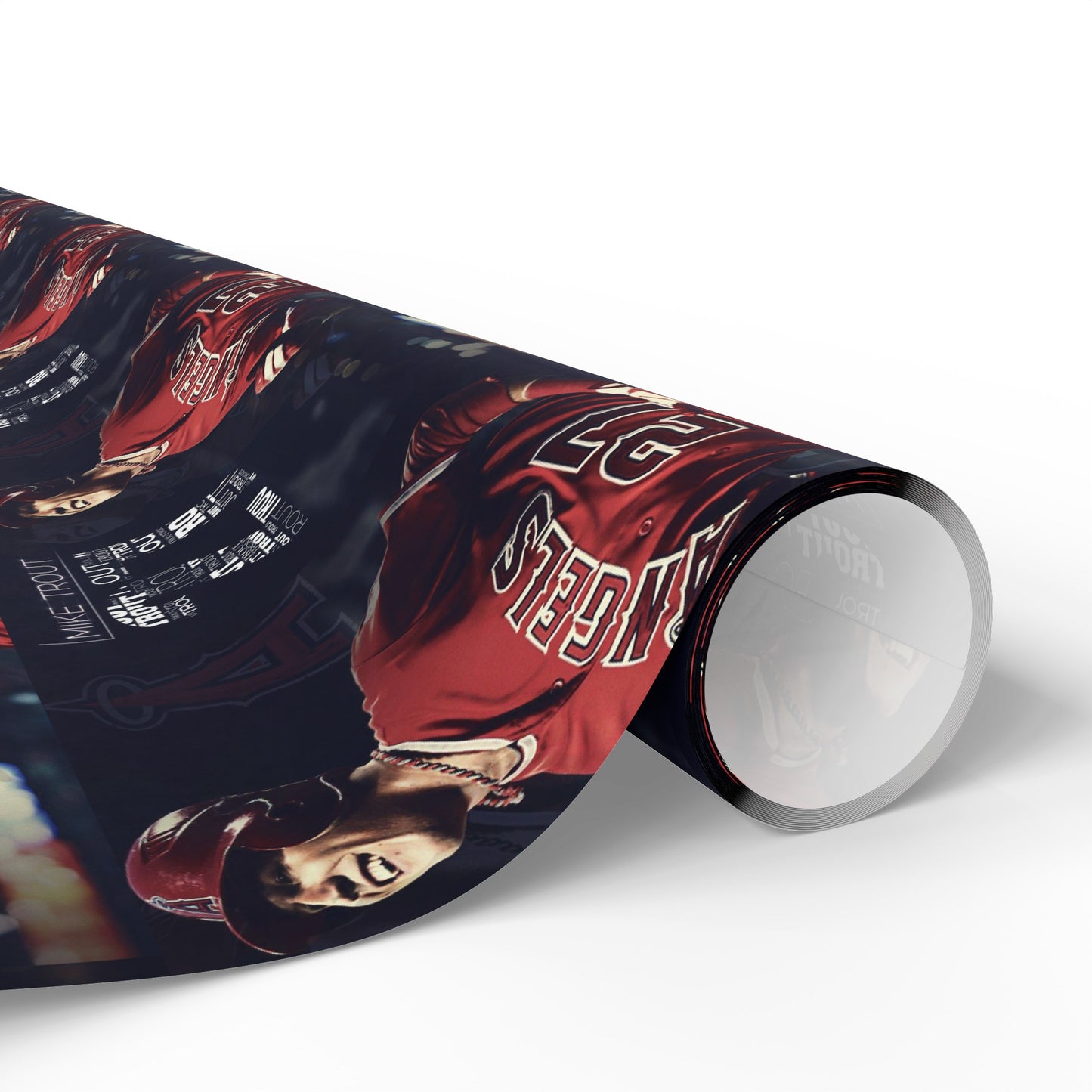 Mike Trout Angels Baseball MLB Birthday Gift Wrapping Paper Holiday