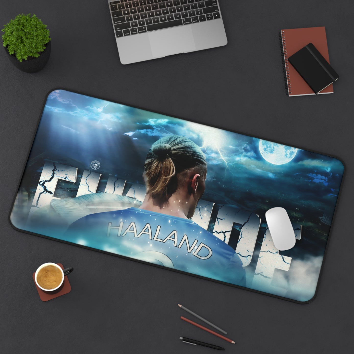 Erling Haaland Premier Manchester City High Definition Desk Mat Mousepad