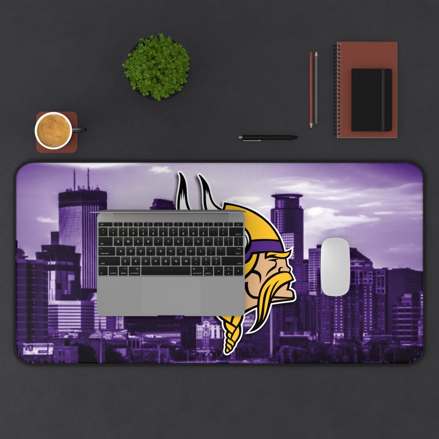 Minnesota Vikings Cityscape logo NFL Football High Definition Print PC Desk Mat Mousepad