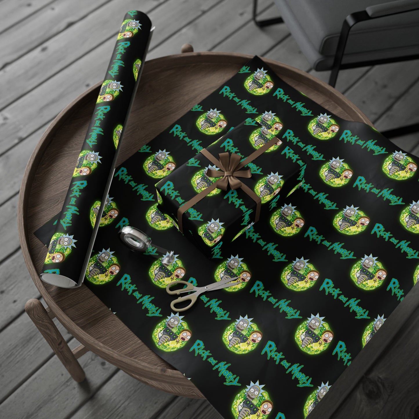 Rick and Morty High Definition Funny Cartoon Birthday Gift Wrapping Paper Holiday