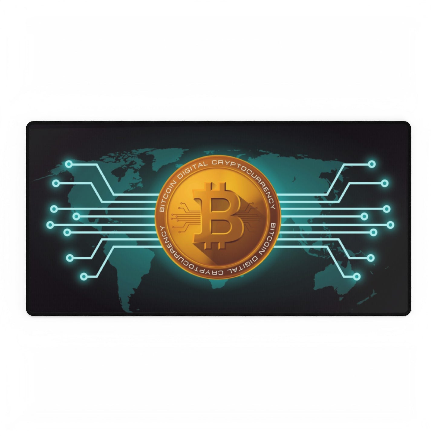 Bitcoin Cryptocurrency World style High Definition Desk Mat Mousepad