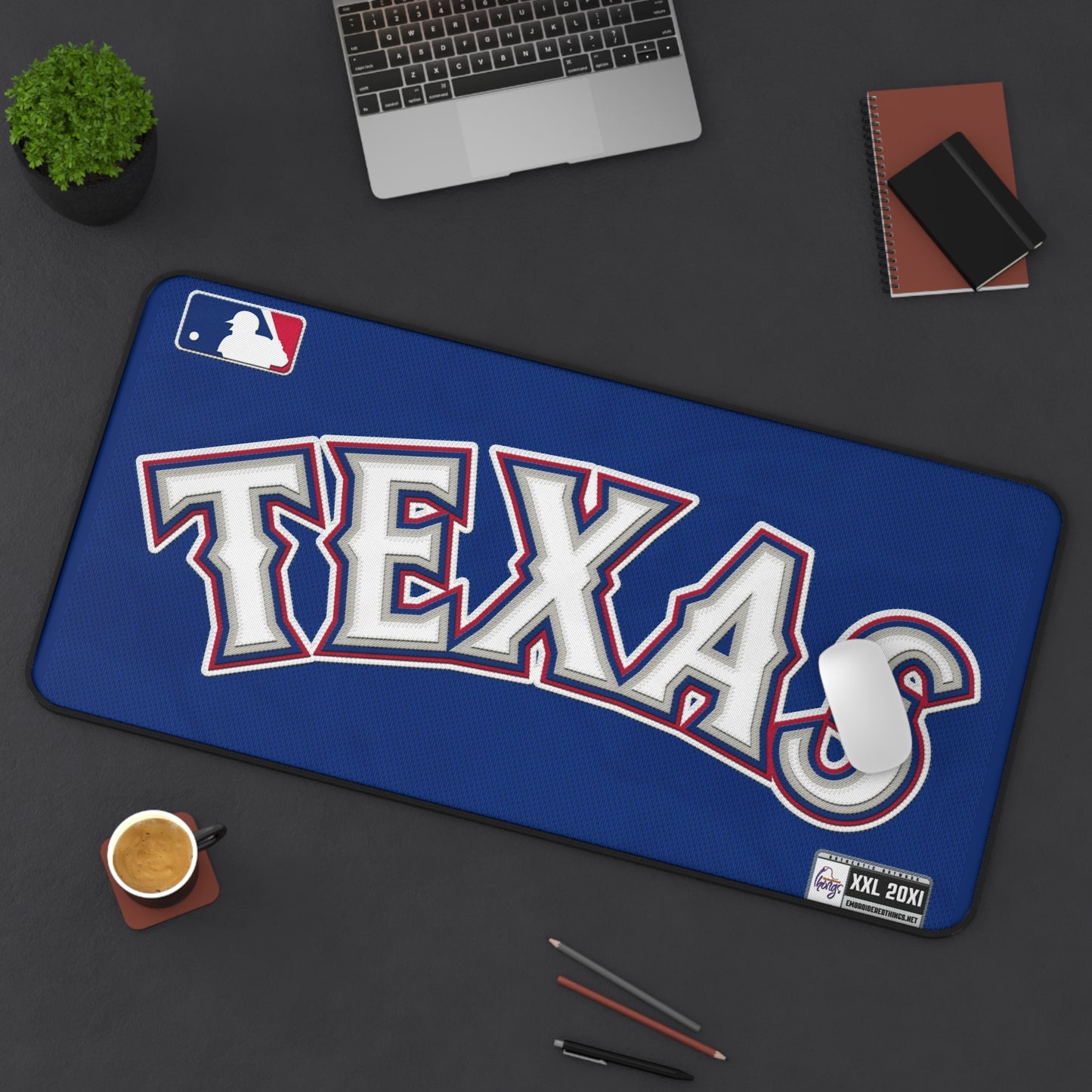 Texas Rangers Jersey look MLB Baseball High Definition PC Desk Mat Mousepad