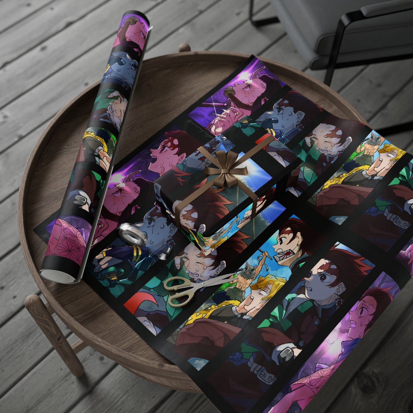 Anime Manga Cartoon Kimetsu No Yaiba Demon Christmas Holiday Birthday Present Gift Wrapping Papers