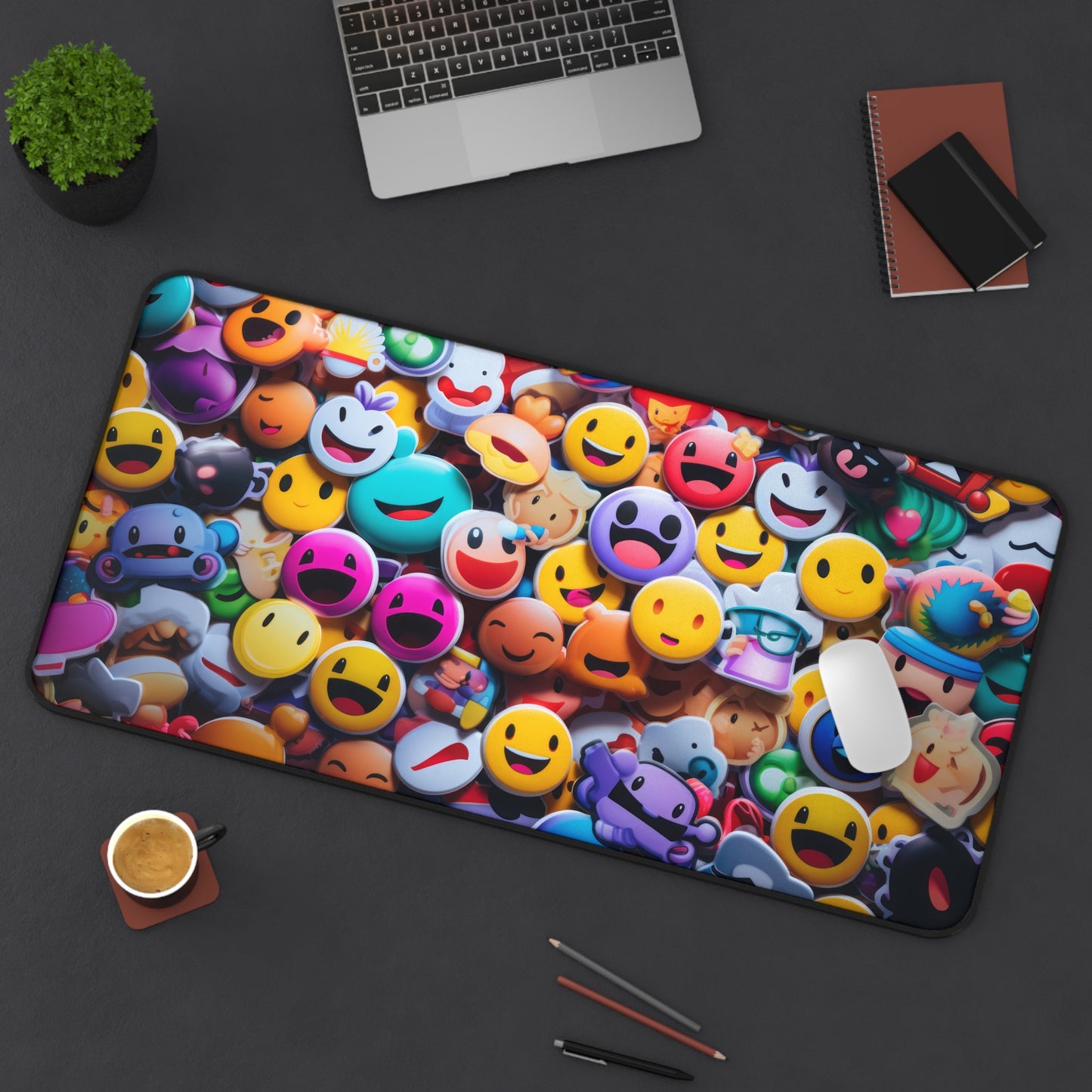 Funny Emoji Faces High Definition Game Home Video Game PC PS Desk Mat Mousepad