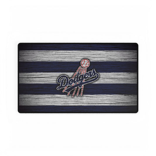 Los Angeles Dodgers Wood Look MLB Baseball High Definition Desk Mat Mousepad