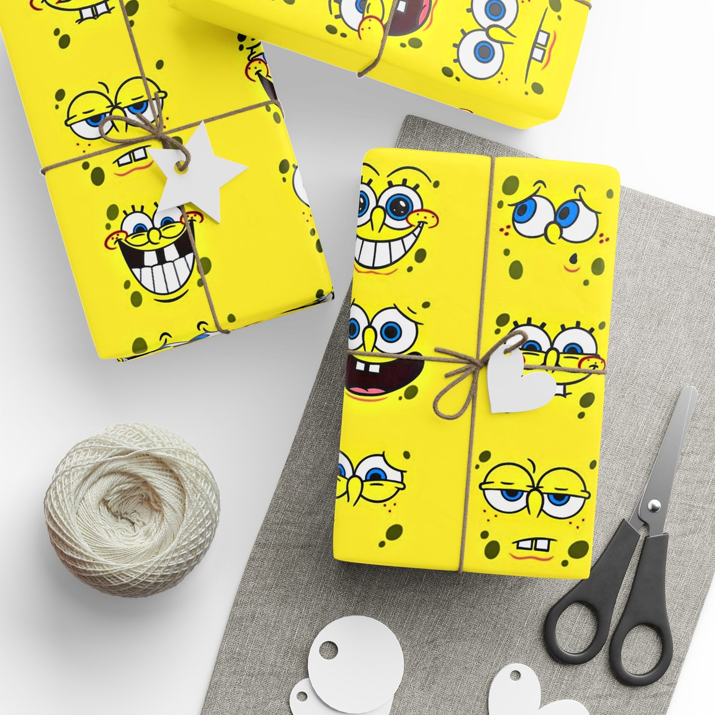 SpongeBob SquarePants Cartoon Birthday High Definition Kids Gift Wrapping Papers