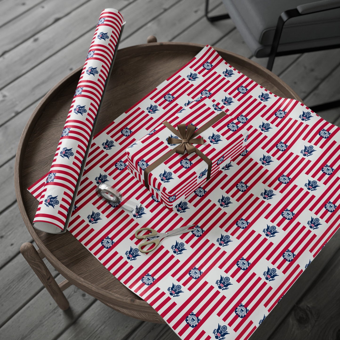 United States Navy Coast Guard High Definition Birthday Gift Present Holiday Wrapping Paper Graduation Military