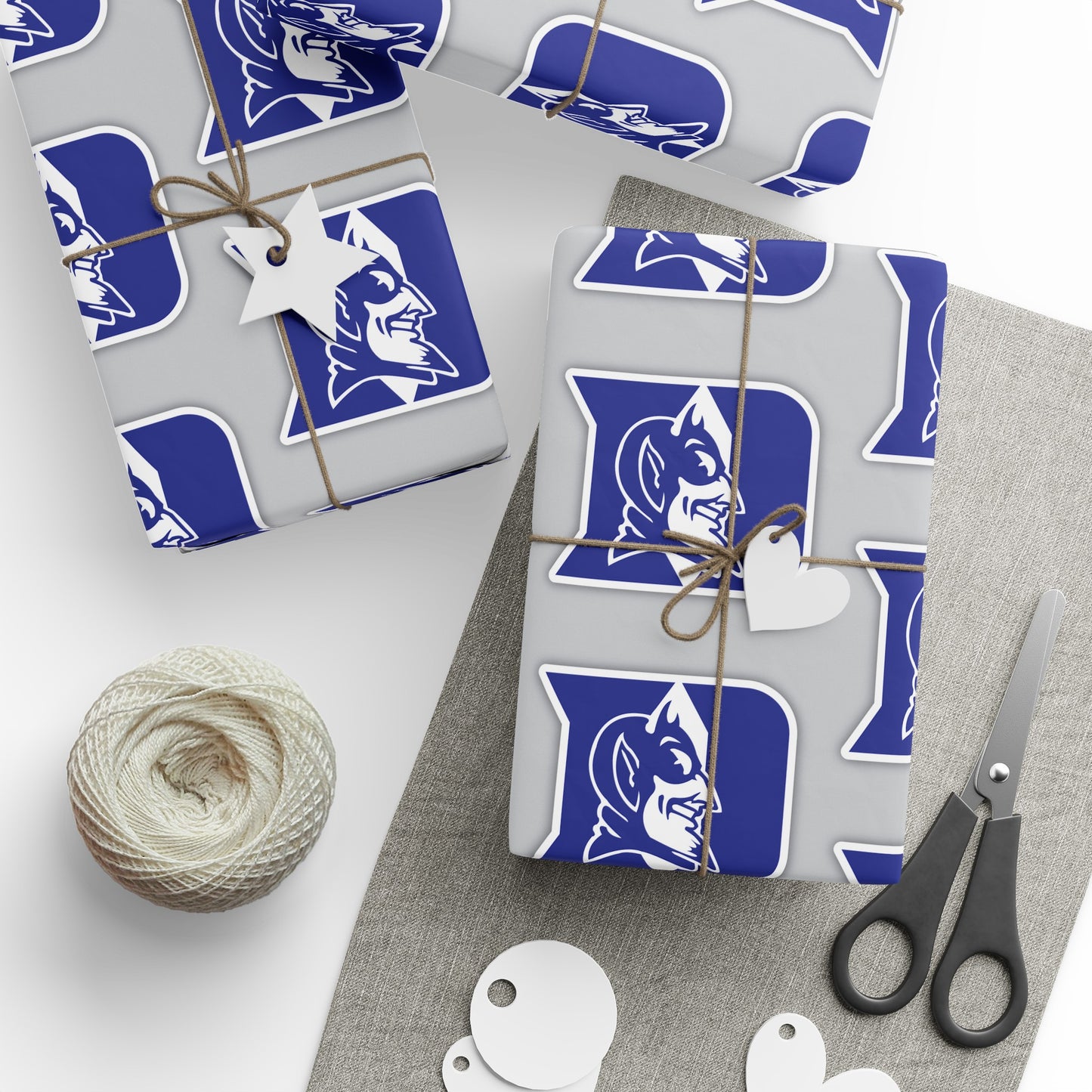 Duke Blue Devils Basketball March Birthday Gift Wrapping Paper Holiday