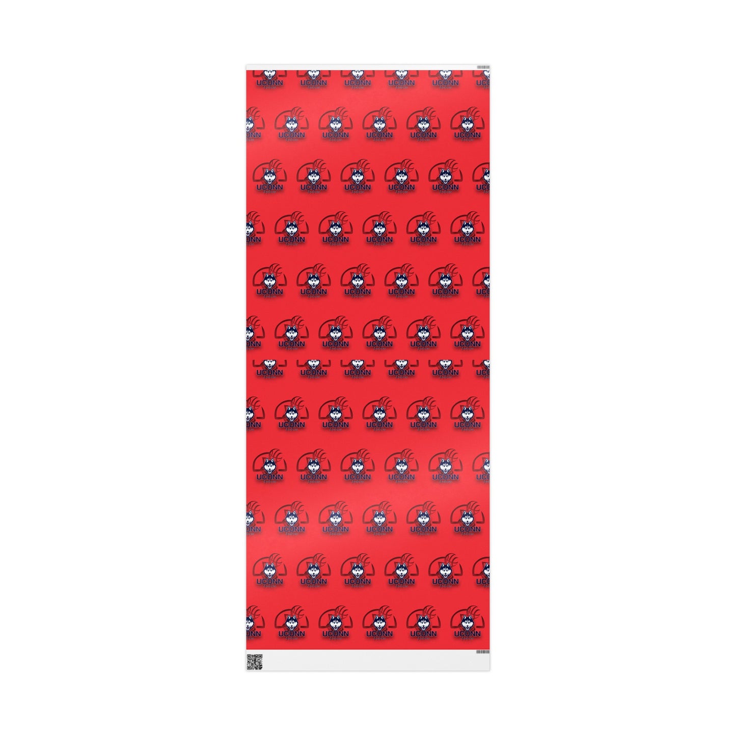 UCONN Basketball Huskies Red March Birthday Gift Wrapping Paper Holiday