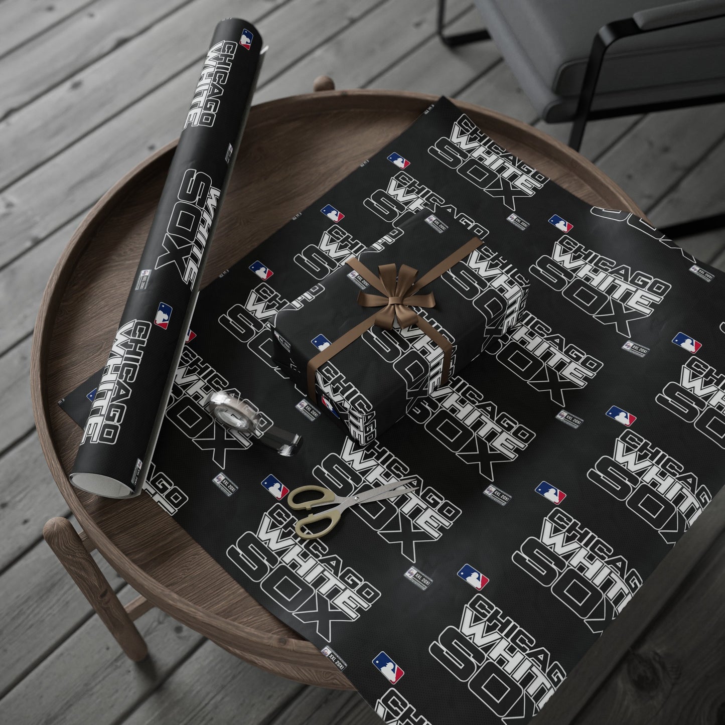 Chicago White Sox Baseball MLB Birthday Gift Wrapping Paper Holiday