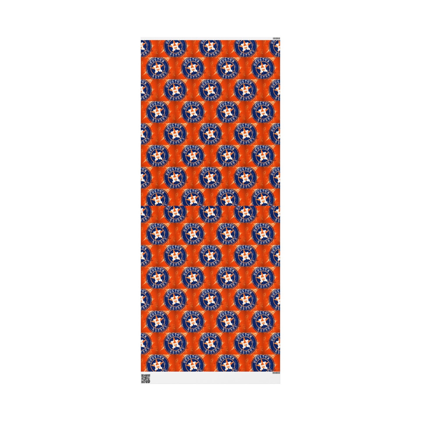 Houston Astros Baseball MLB Birthday Gift Wrapping Paper Holiday