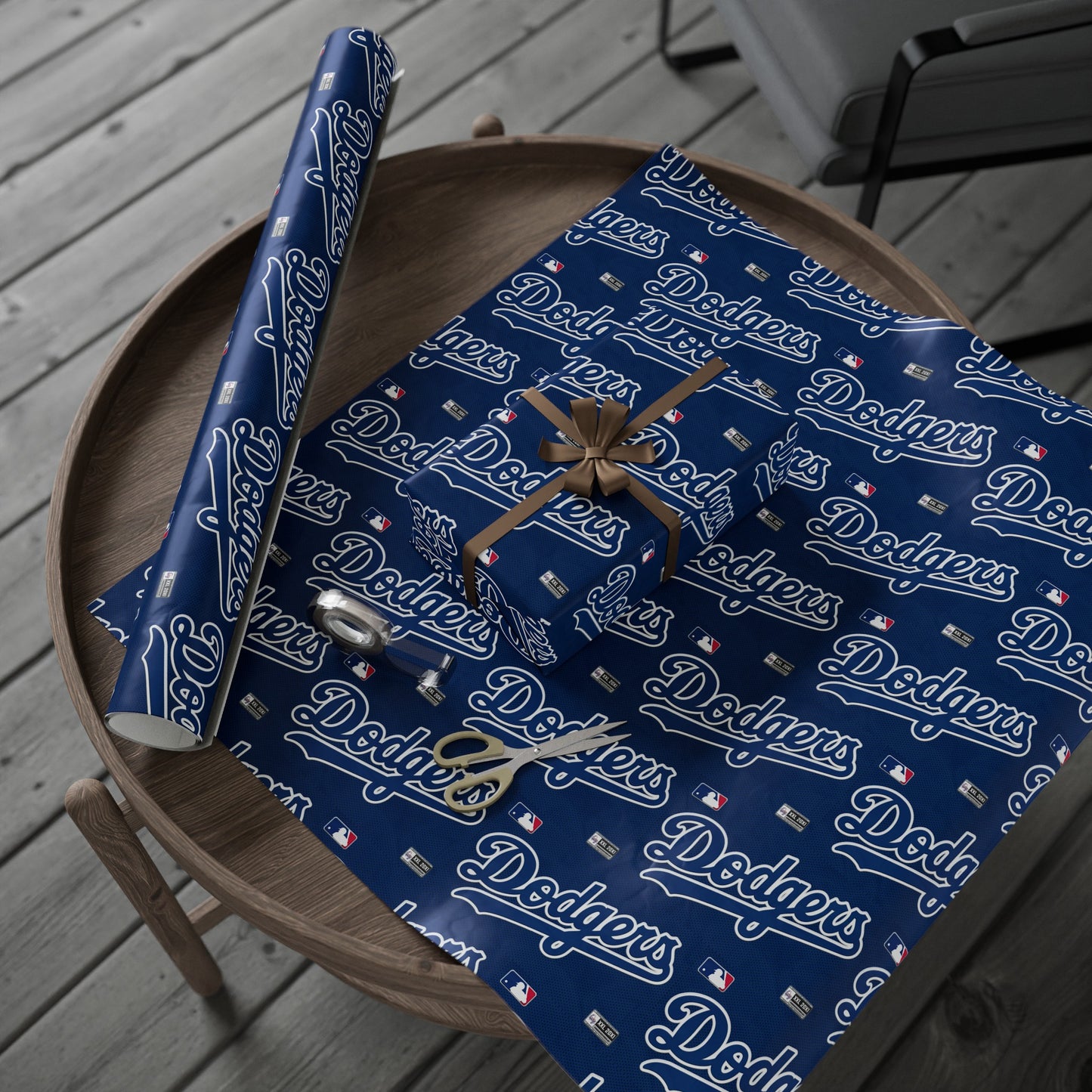 Los Angeles Dodgers Baseball MLB Birthday Gift Wrapping Paper Holiday